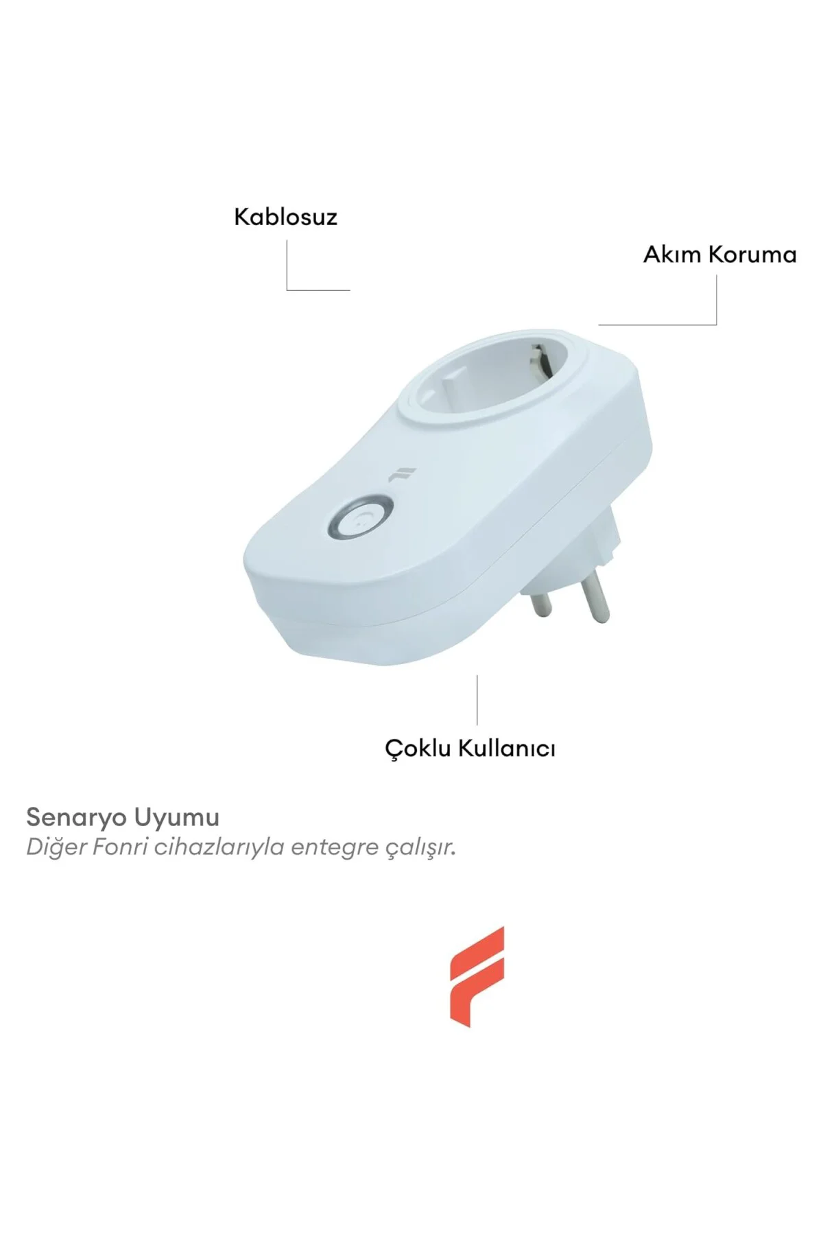 Akıllı Akım Korumalı Priz 2'li Set (16 AMPER), Wifi, Uzaktan Kontrol, Enerji Tüketim Takibi