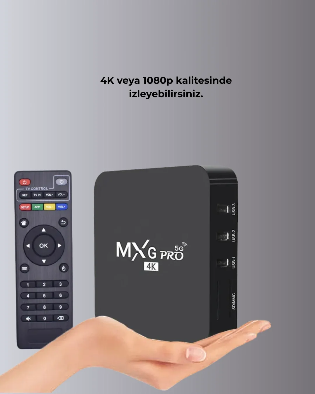 Akıllı Android TV Box – 4K Çözünürlük, 2GB RAM, 16GB Depolama, Hızlı Wi-Fi Fiyatı, Yorumları ve Özellikleri
