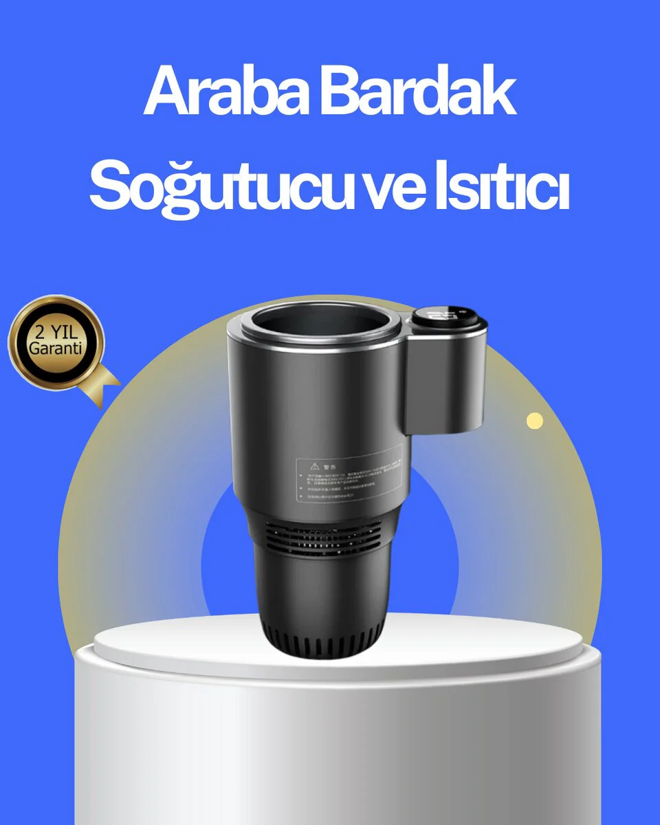 Akıllı Araç İçi Isıtıcı Soğutucu Bardaklık 60°C -4°C Kahve Isıtıcı