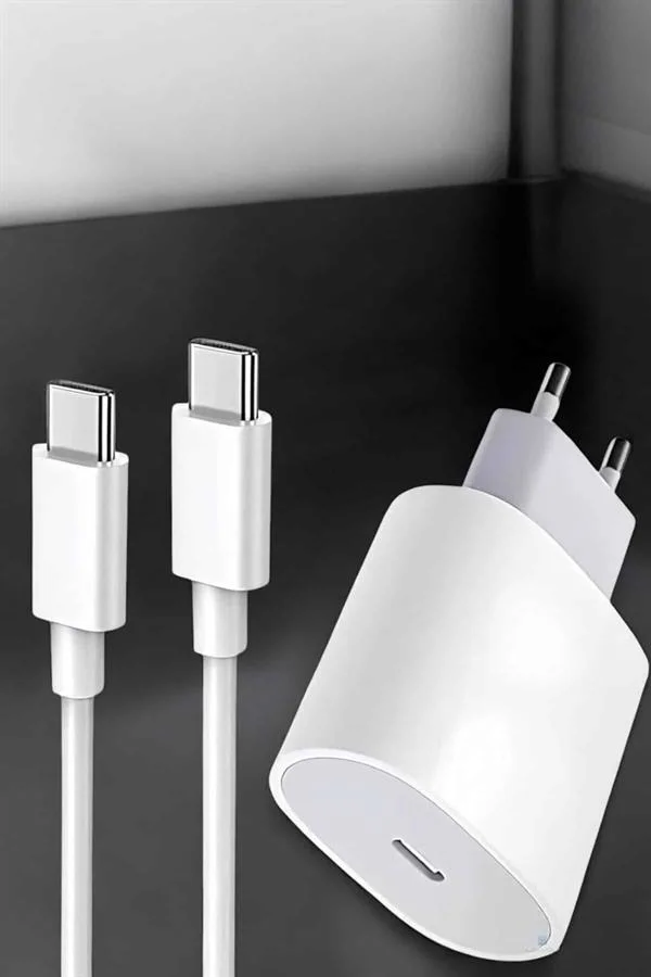 Akıllı Bayi 20W USB-C Hızlı Şarj Adaptörü ve Kablo Seti - iOS 15/15 Pro Max Uyumlu - Görsel 4