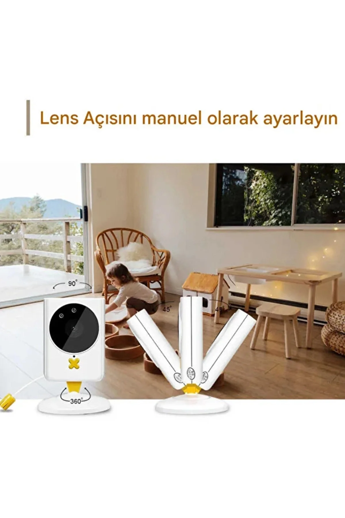 Akıllı Bebek Kamerası Monitörlü Karşılıklı Konuşma Özellikli Sıca
