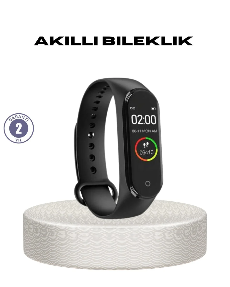 Akıllı Bileklik 0.96 İnç Kalp Atışı Kan Basıncı Ölçüm IP67 Spor Bilekliği