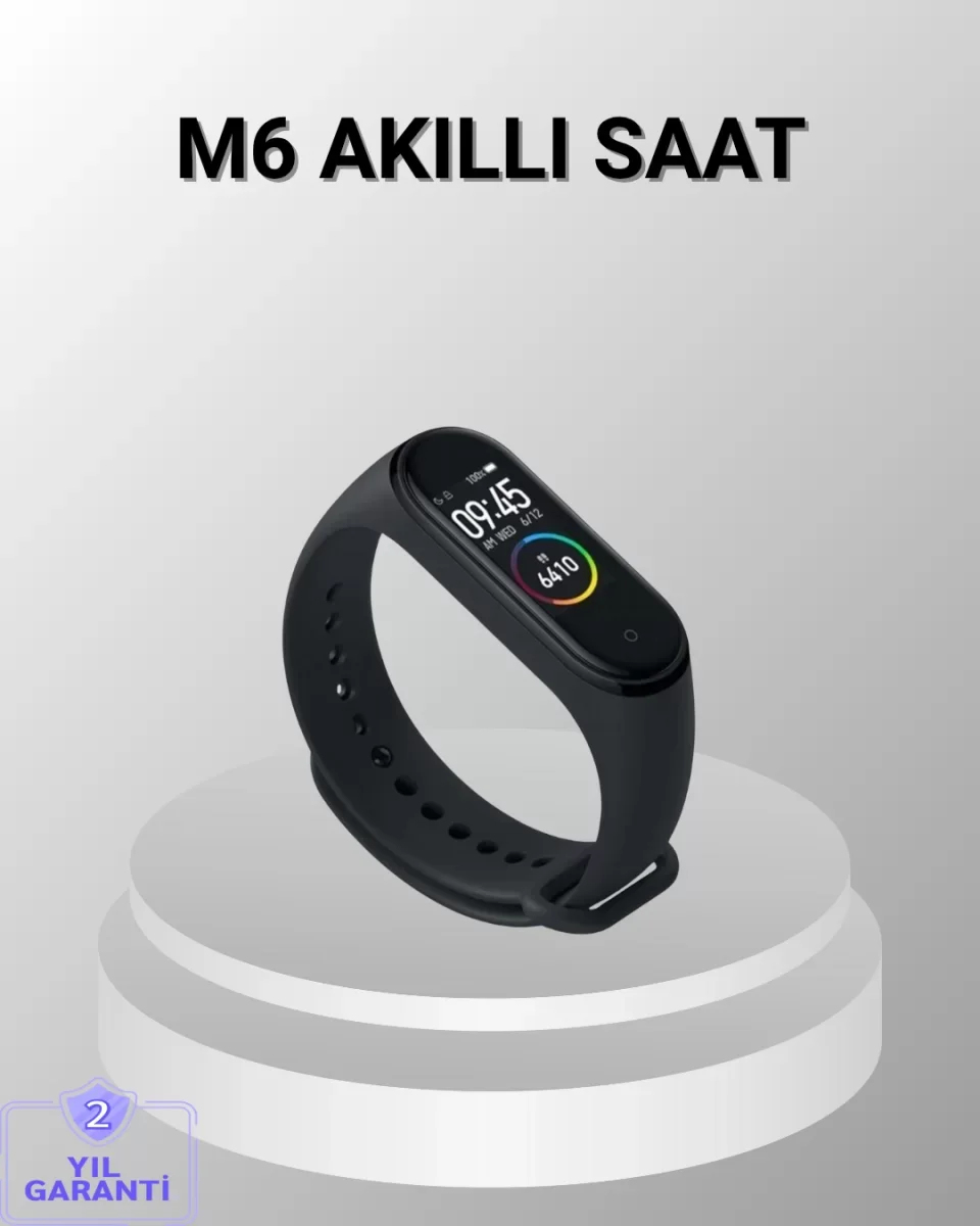 Akıllı Bileklik – Adım Sayar, Kalp Atış Ölçer, Uyku Takipli ve Suya Dayanıklı - Lisinya