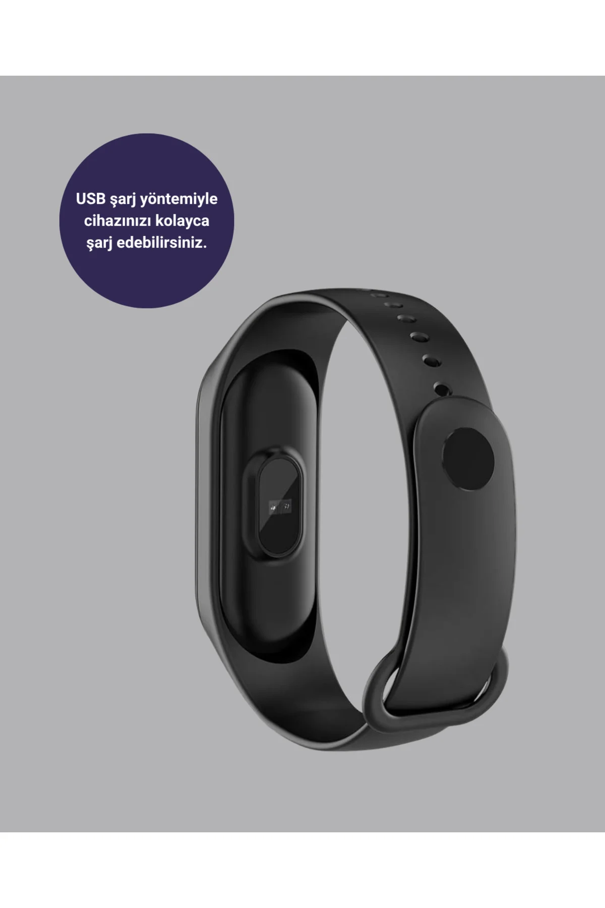 Akıllı Bileklik Adım Sayarlı Kalori Takipli Bildirim Uyumlu IP67