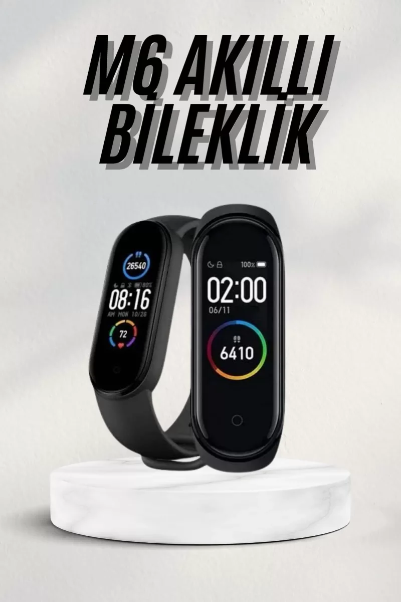 Akıllı Bileklik Android ve İOS Uyumlu Bildirim ve Çağrı Görme Spo