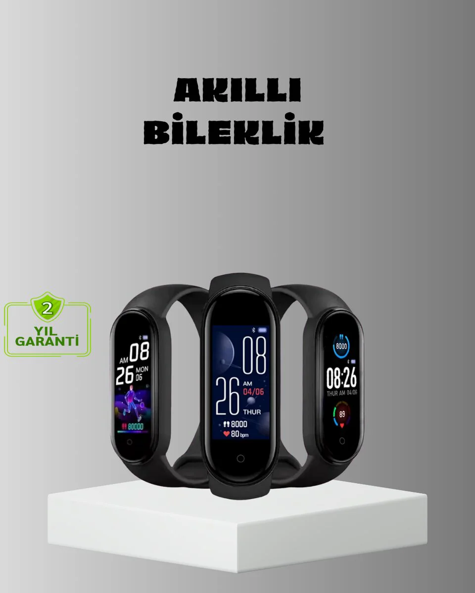 Akıllı Bileklik Kalori ve Adım Sayar IP67 Su Geçirmez Spor Takip Cihazı