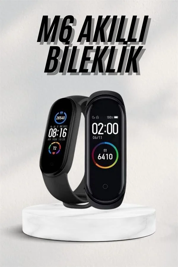 Akıllı Bileklik Kalp Takibi Spor Uyarısı Android iOS Bildirimli Sağlık Monitörü