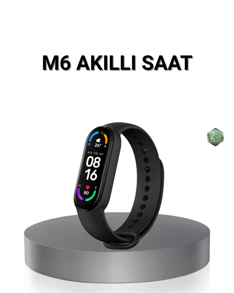 Akıllı Bileklik – Kalp Atış, Uyku ve Adım Takibi, IP67 Su Geçirme