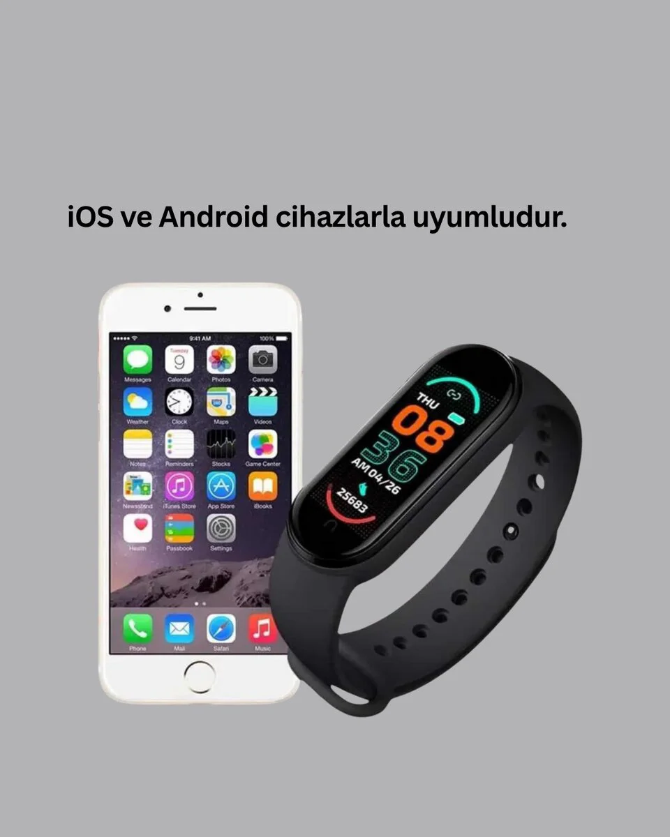 Akıllı Bileklik – Kalp Atışı Uyku Adımsayar ve Bildirim Takibi