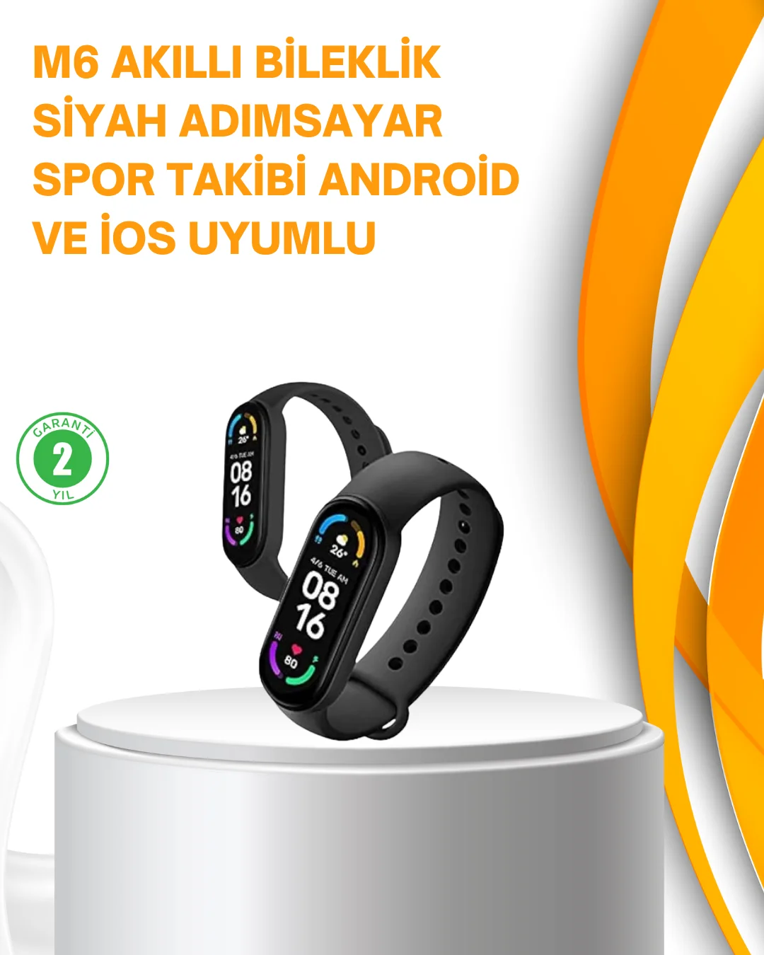 Akıllı Bileklik – Kalp Atışı, Uyku, Adımsayar ve Bildirim Takibi