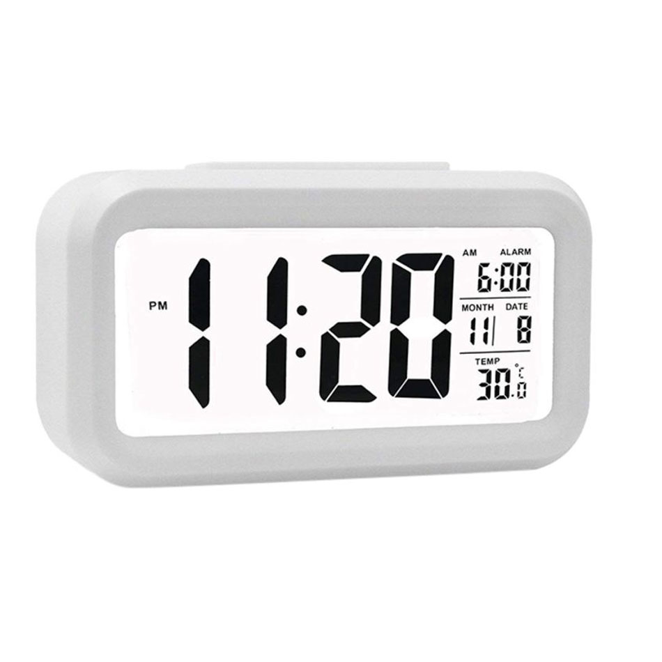 Akıllı Dijital Masa Saati Alarmlı Karanlık Sensörlü Fotoselli Bey Akıllı Dijital Masa Saati Alarmlı Karanlık Sensörlü Fotoselli Bey