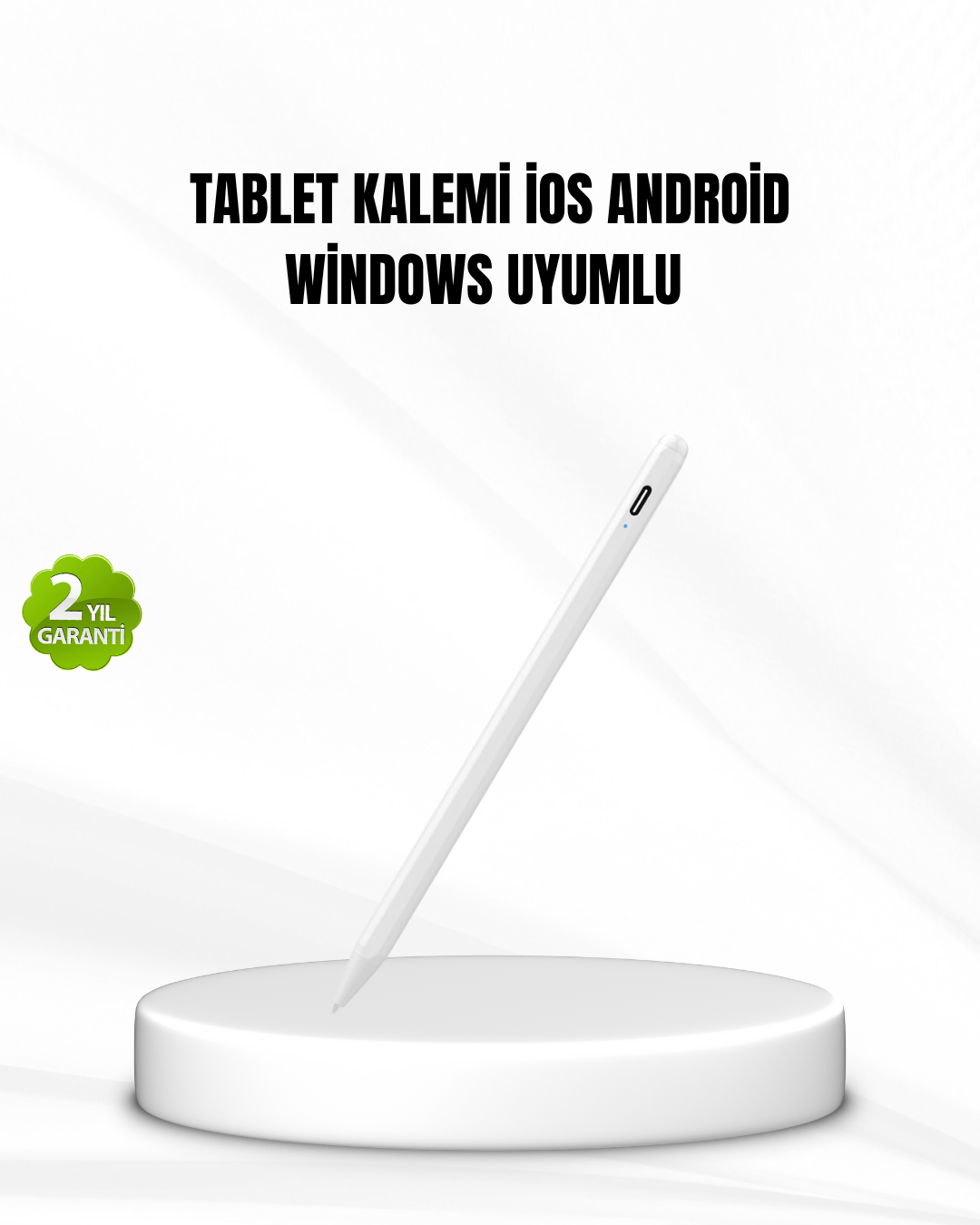 Akıllı Dokunmatik Kalem – Type-C Şarjlı, Manyetik, Apple Pencil A