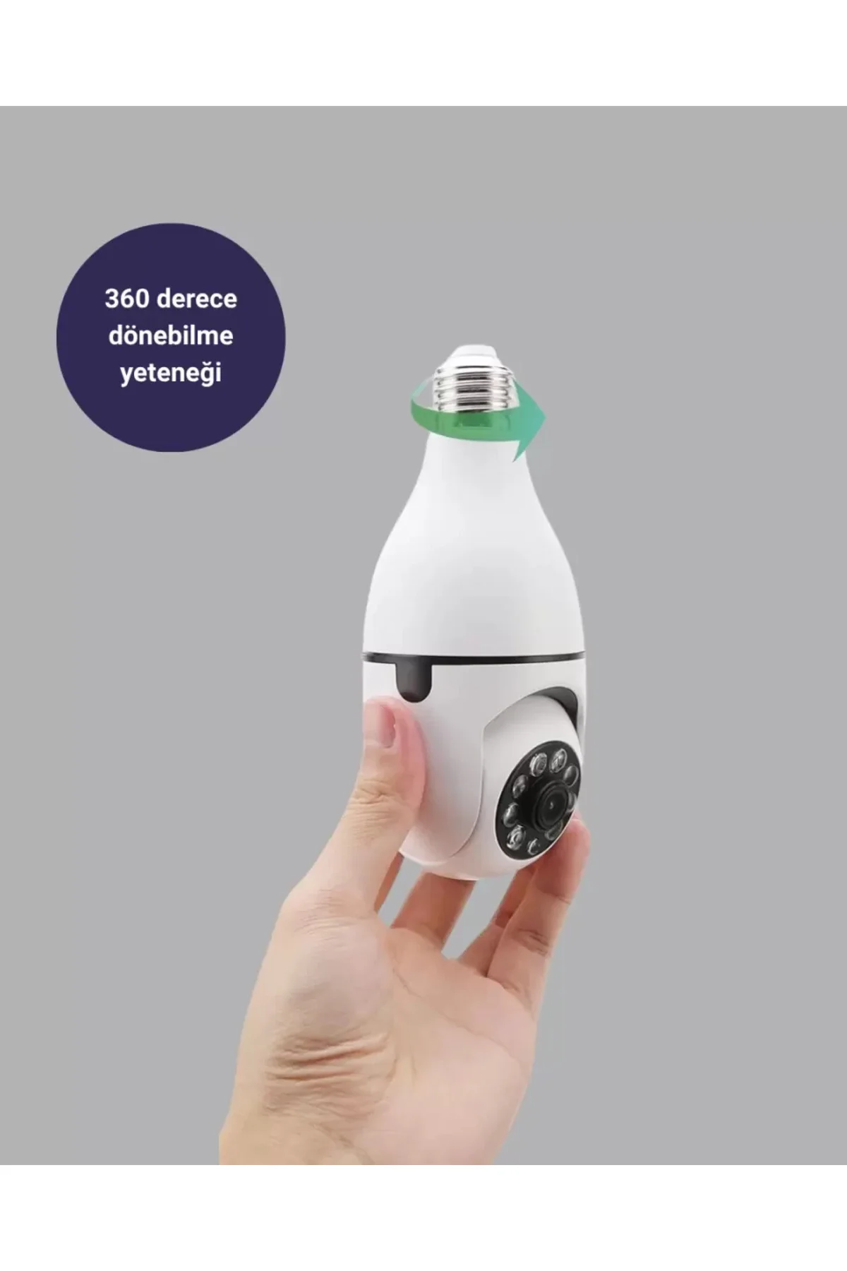 Akıllı Duy Kamera 360 Derece Dönebilir Ve Ptz Teknolojili