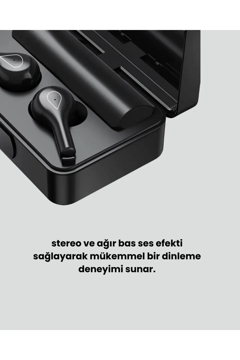 Akıllı Ekranlı Bluetooth Kulaklık – Derin Bas ve Net Tiz