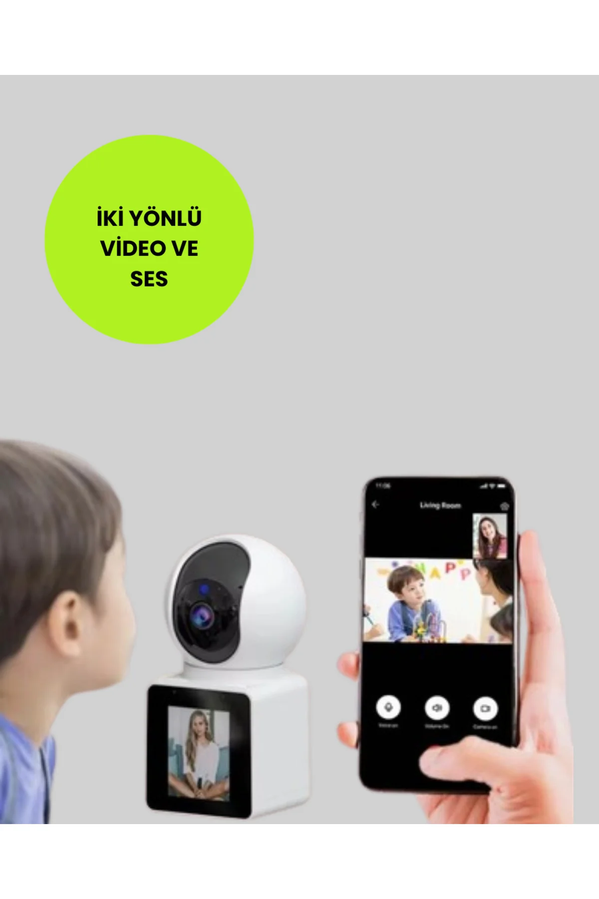 Akıllı Ev Güvenlik Kamerası 2K Ultra HD Hareket Algılama ve Çağrı Akıllı Ev Güvenlik Kamerası 2K Ultra HD Hareket Algılama ve Çağrı