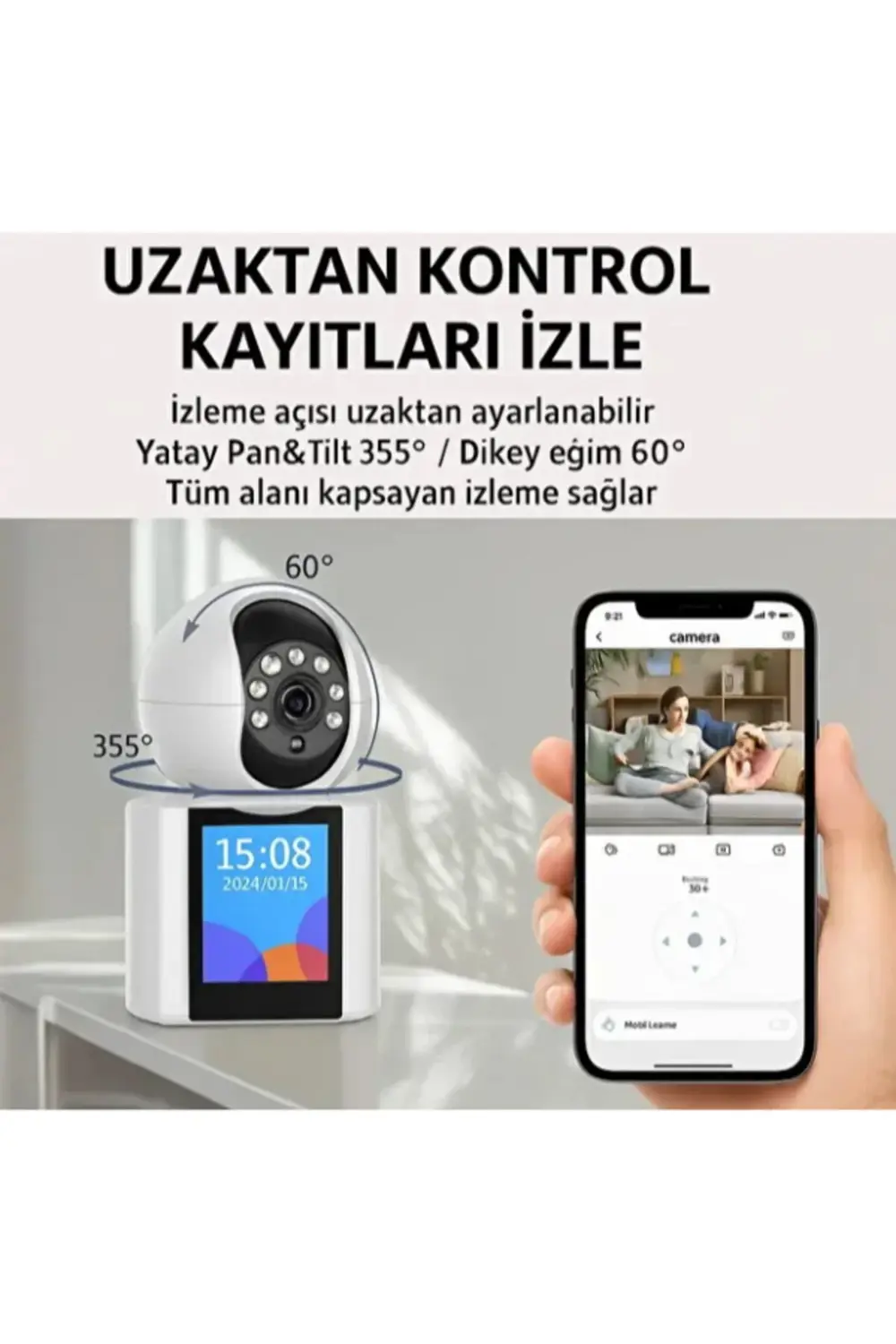 Akıllı Ev Kamerası 2.4 GHz