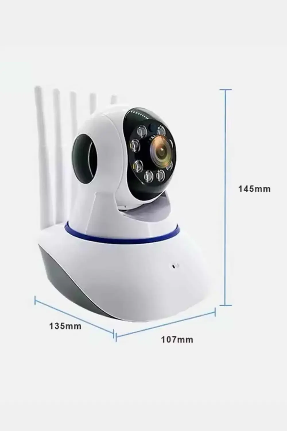 Akıllı Gece Görüşlü Sensörlü Wifi Kamera Telefondan Takip Edilebi