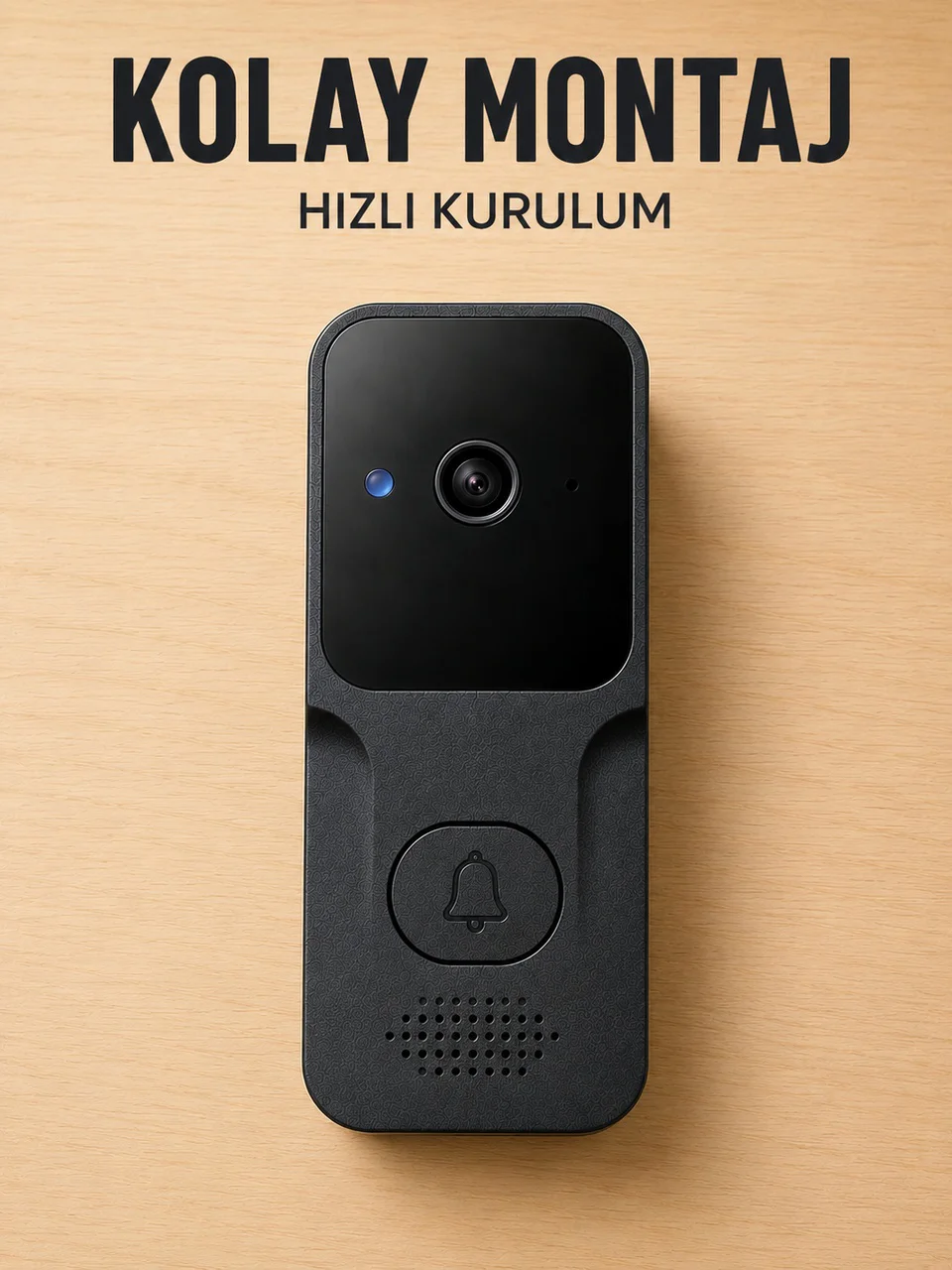 Akıllı Görüntülü Kapı Zili Hd Kamera, Hareket Bildirimi Ve Kablosuz Kurulum - Lisinya