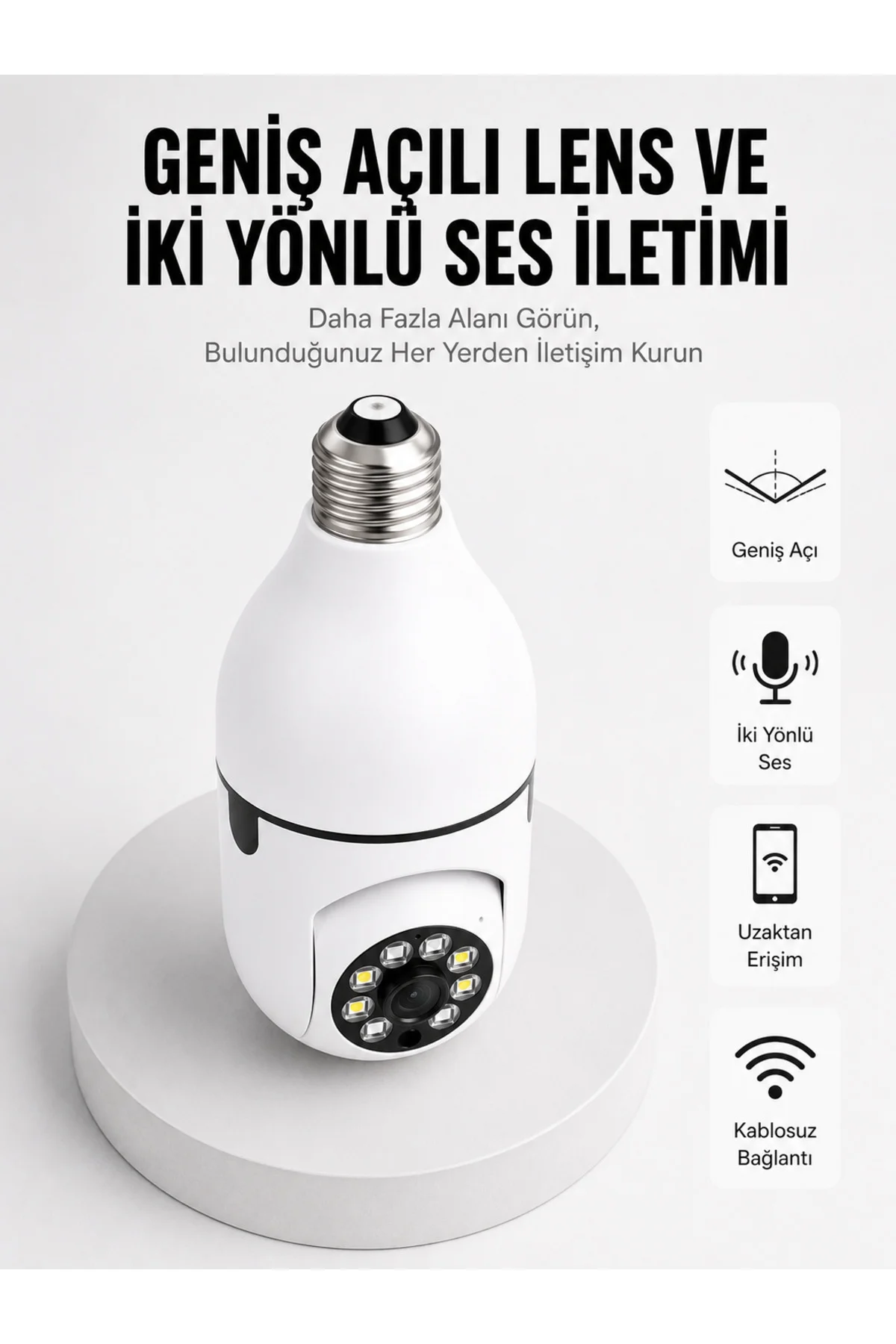 Akıllı Güvenlik Kamerası Full HD Görüntü ve Gece Görüş Özellikli Yeni Nesil Akıllı Güvenlik Kamerası Full HD Görüntü ve Gece Görüş Özellikli Yeni Nesil