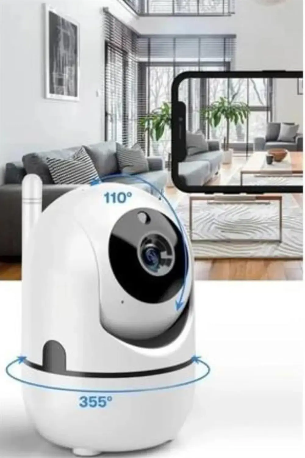 Akıllı Güvenlik Kamerası HD Görüntü Kalitesi Hareket Algılama Wif