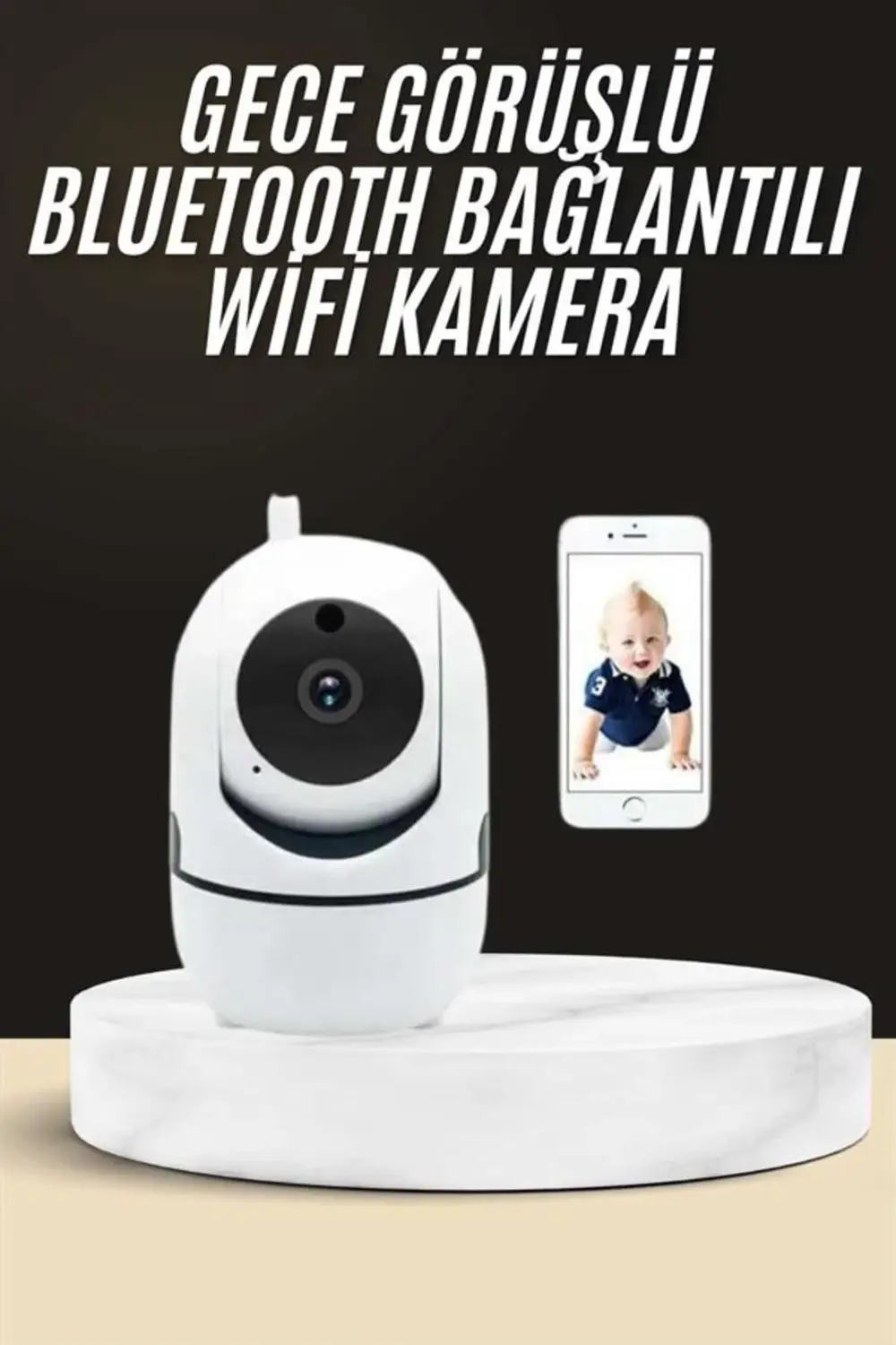 Akıllı Güvenlik Kamerası HD Görüntü Kalitesi Hareket Algılama Wif