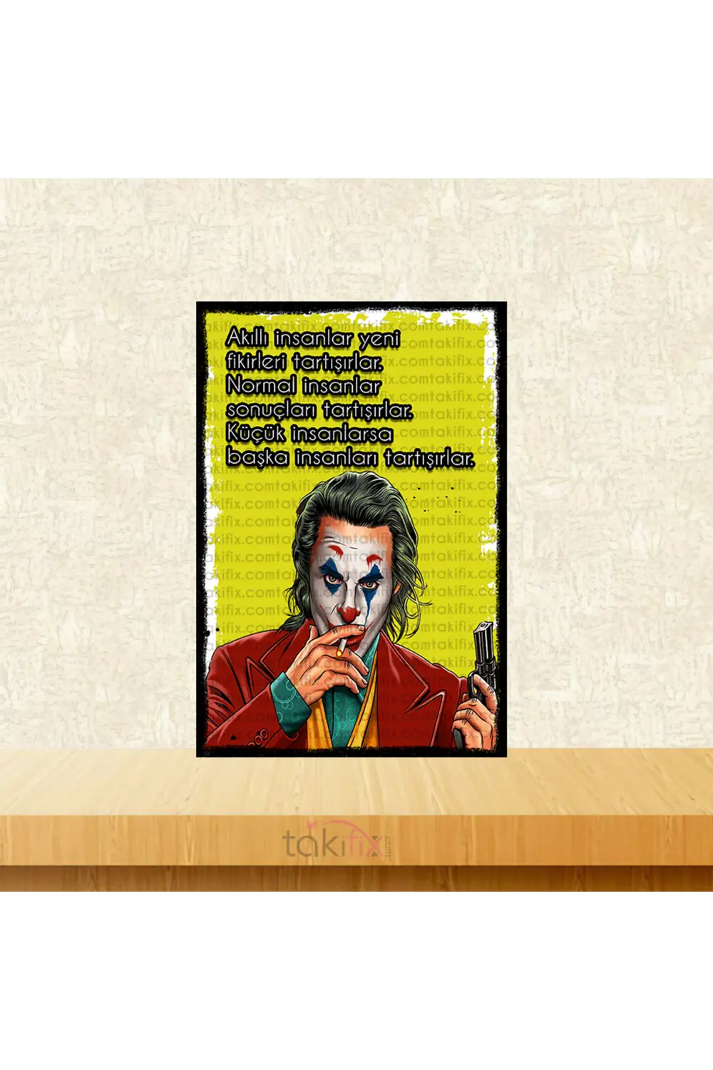 Akıllı İnsanlar Yeni Fikirleri Tartışırlar Joker 20x30 Cm Retro A