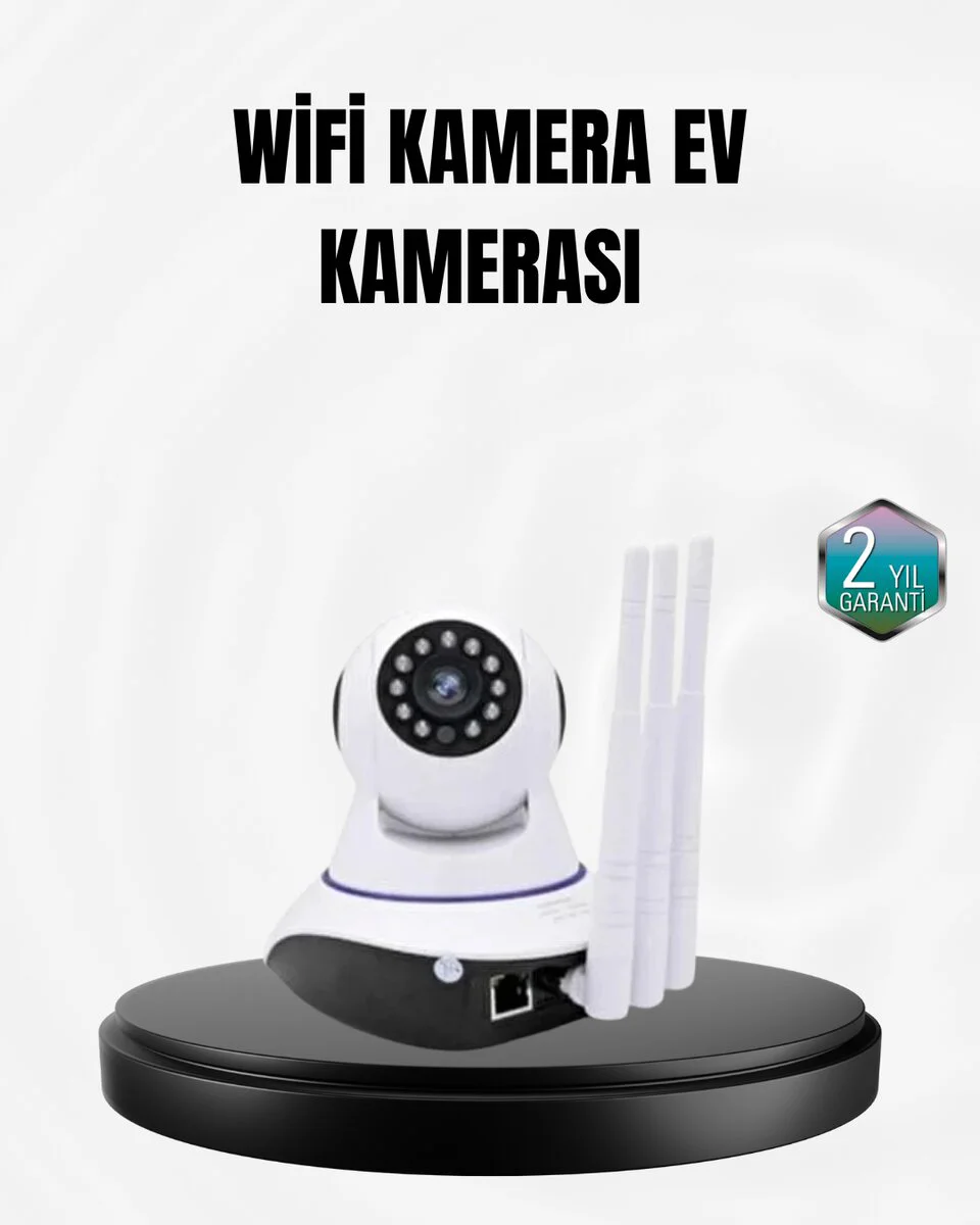 Akıllı IP Güvenlik Kamerası 1080P HD Hareket Algılamalı Gece Görüşlü