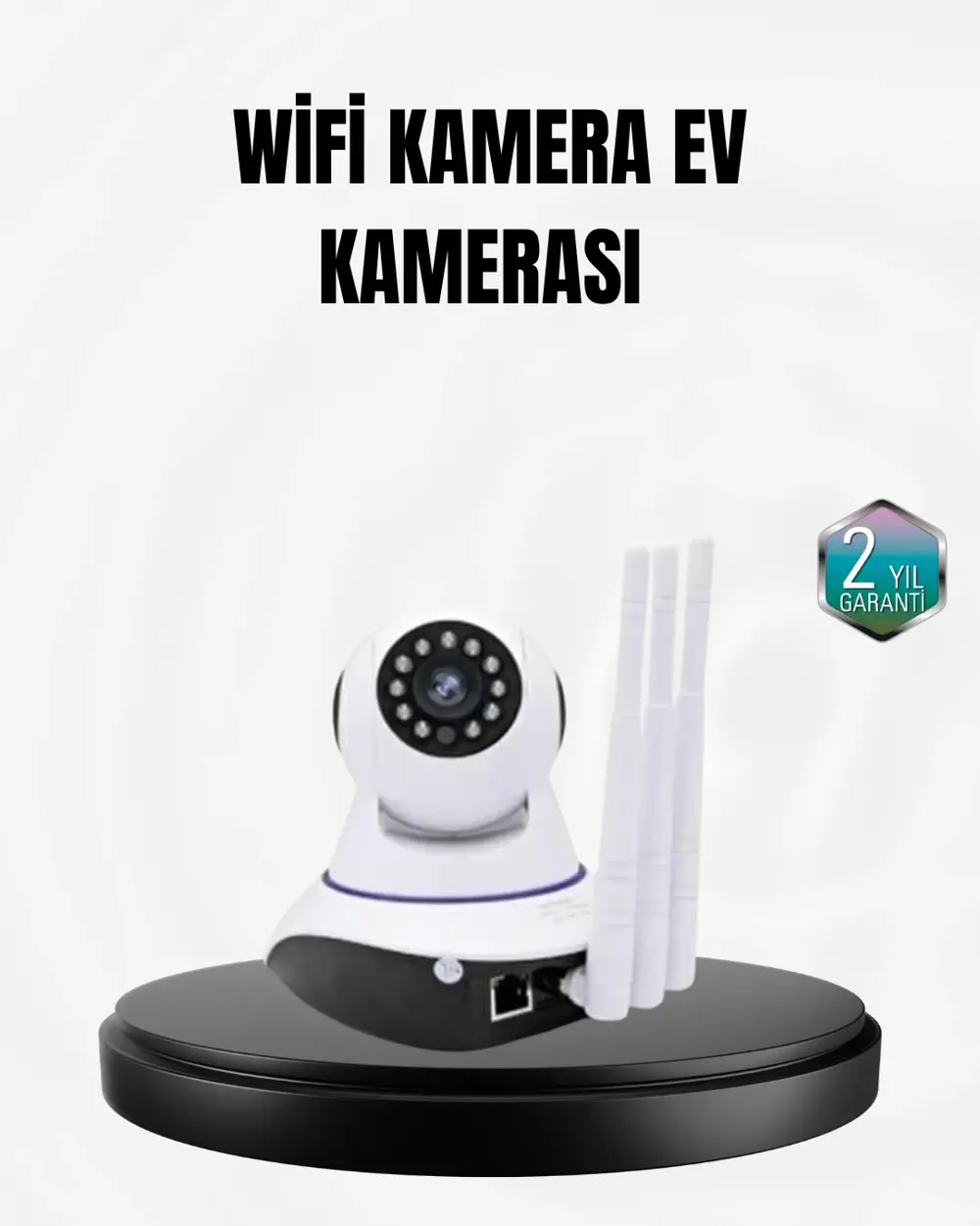 Akıllı IP Güvenlik Kamerası – 1080P HD, Gece Görüşlü, Hareket Alg