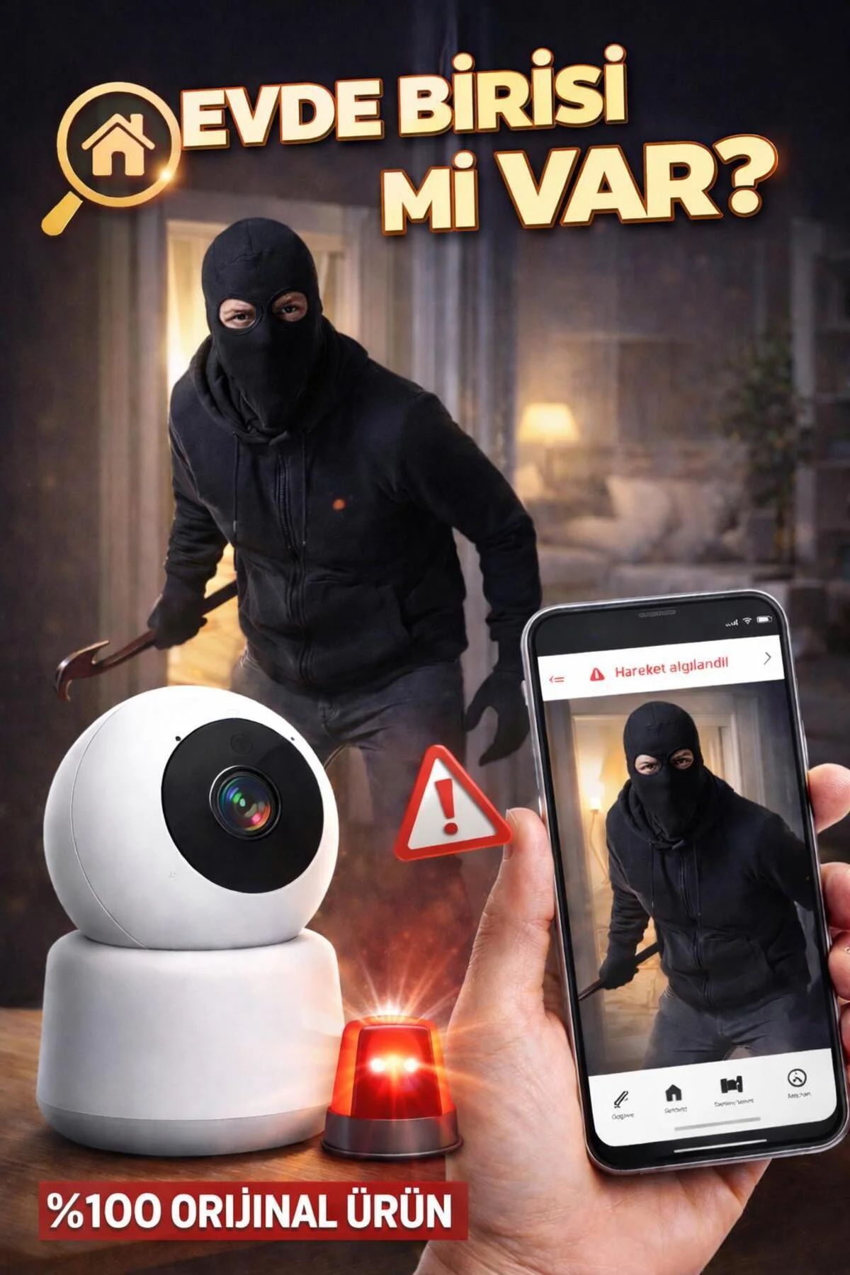 Akıllı IP Kamera 3MP 360° Wi-Fi Gece Görüşlü Hareket Algılama | CT-4050 Akıllı IP Kamera 3MP 360° Wi-Fi Gece Görüşlü Hareket Algılama | CT-4050 - Görsel 3