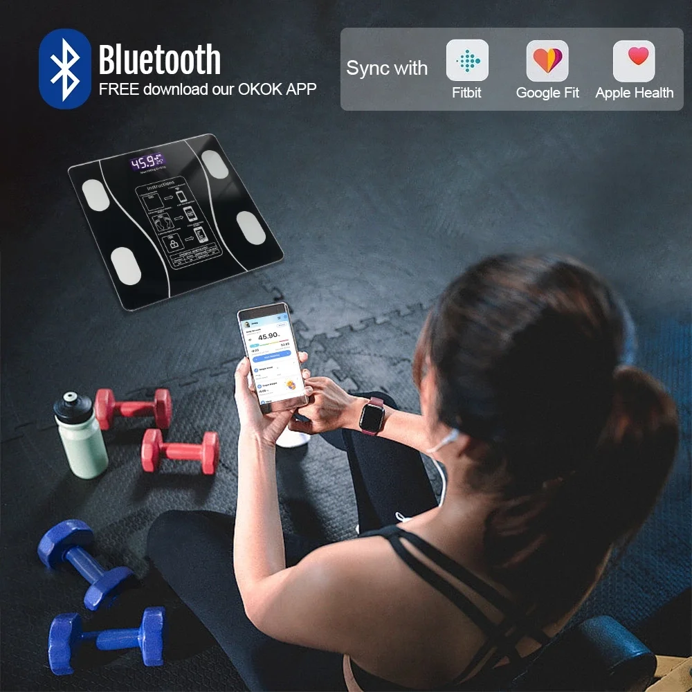 Akıllı Kablosuz Dijital Banyo Ve Vücut Yağ Ağırlık Ölçeği Vücut Kompozisyonu Analizörü Bluetoothlu Tartı Fiyatı, Yorumları ve Özellikleri