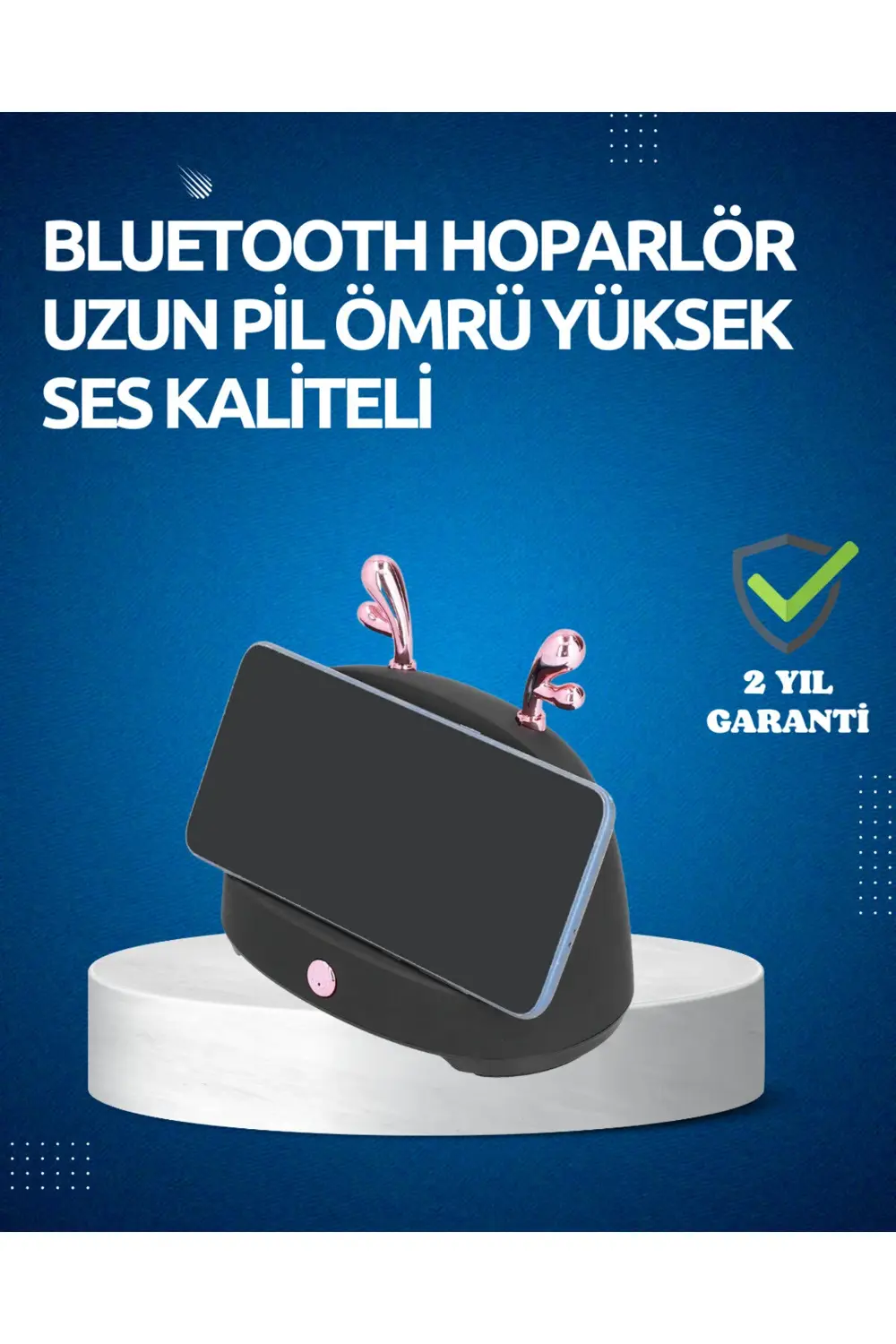 Akıllı Kablosuz Telefon Tutucu ve Stereo Hoparlör – Kolay Kullanı