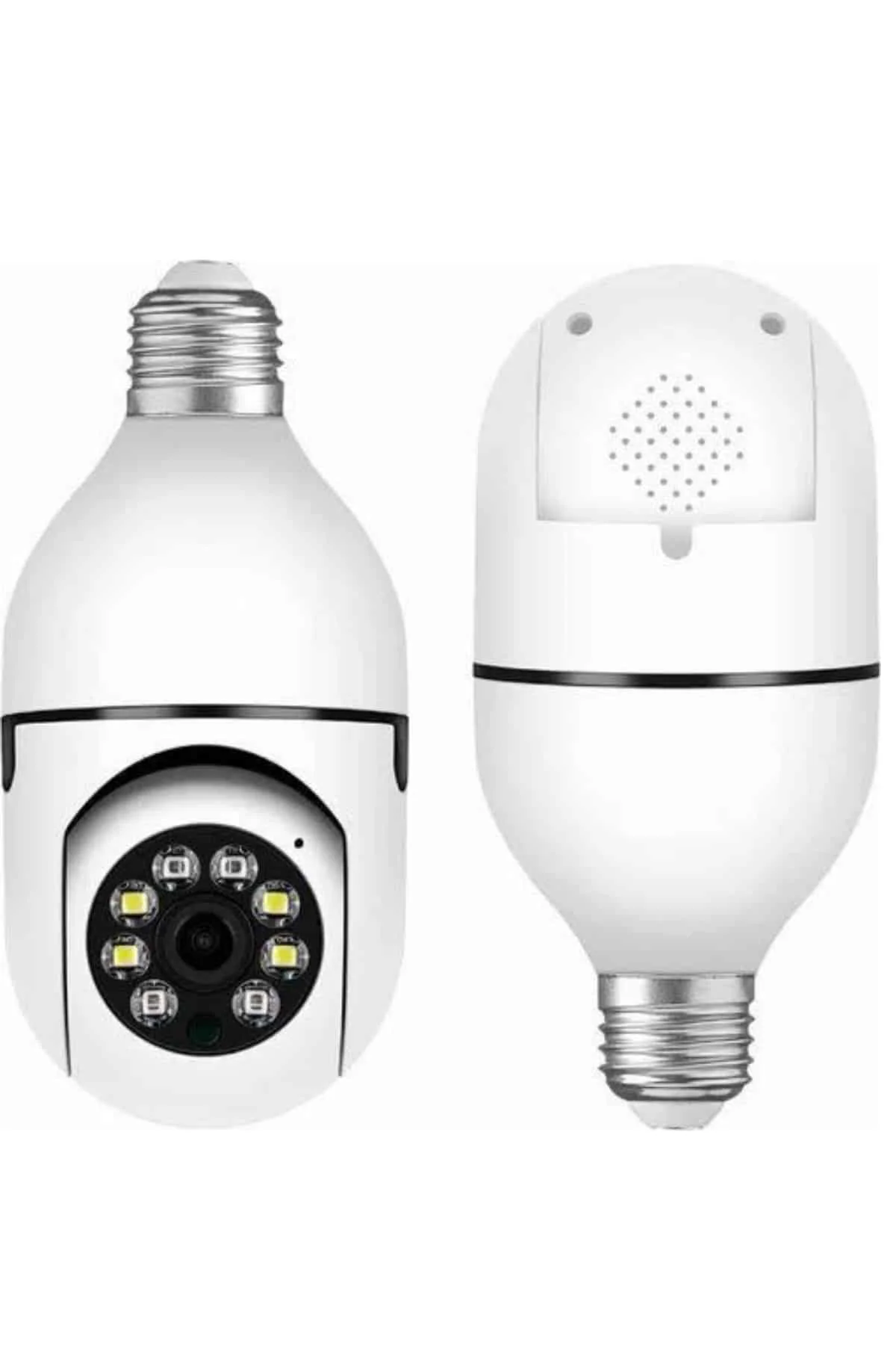 Akıllı Kamera Wifi Kamera Duylu Ampul Görünümlü 360 Derece Dönebilen Ev Kamerası