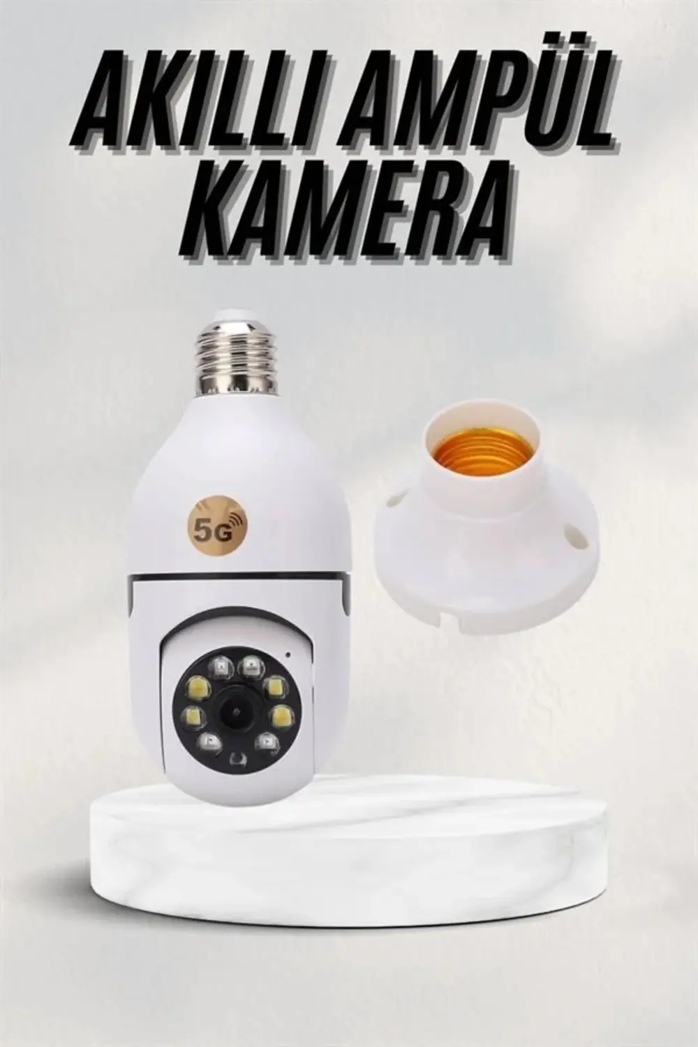 Akıllı Kamera Wifi Kamera Duylu Ampul Görünümlü 360 Derece Dönebi