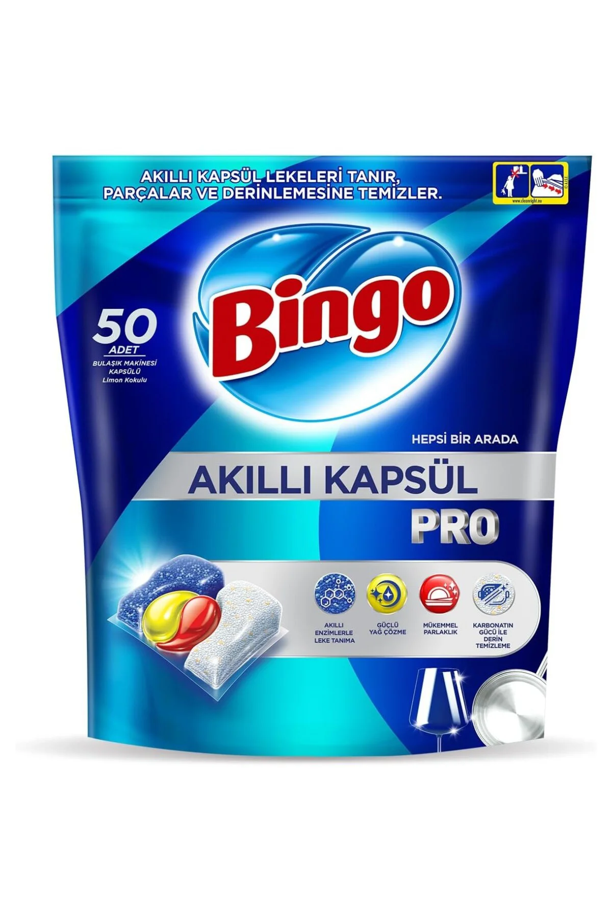 Akıllı Kapsül Pro Bulaşık Makinesi Deterjanı Tableti 50'li