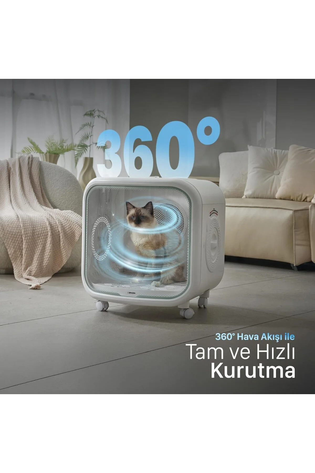Akıllı Kedi Köpek Evcil Hayvan Kurutma Makinesi X8640