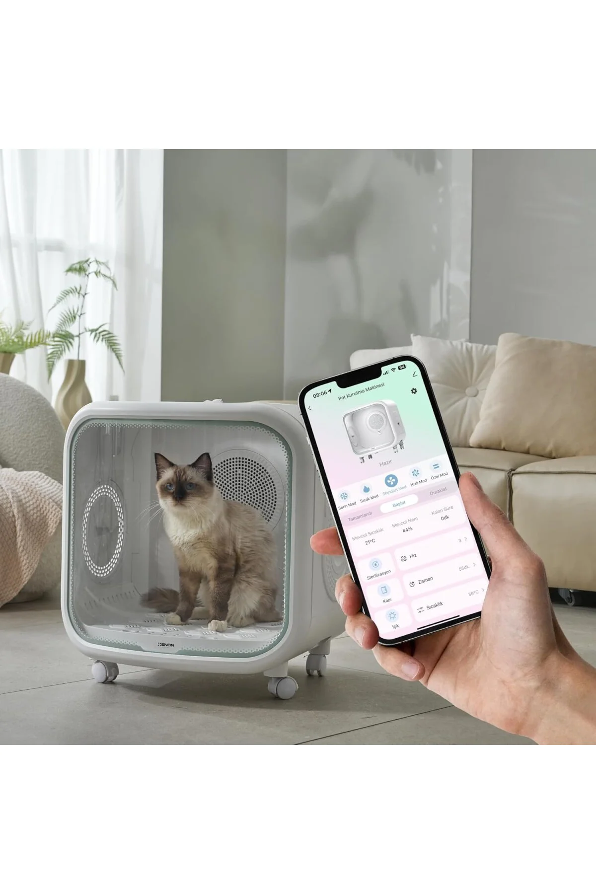 Akıllı Kedi Köpek Evcil Hayvan Kurutma Makinesi X8640