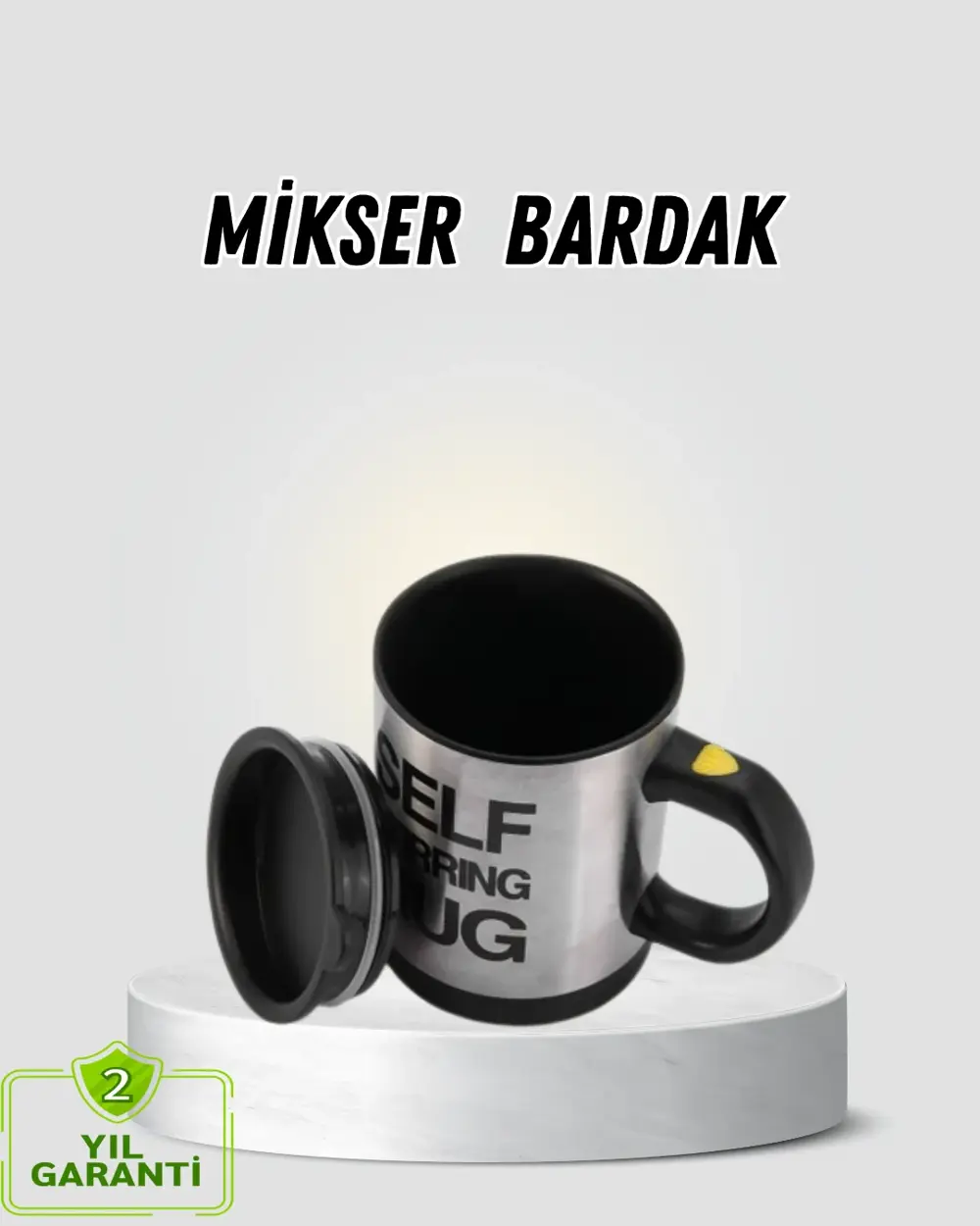 Akıllı Kendi Kendini Karıştıran Termal Kupa – Paslanmaz Çelik