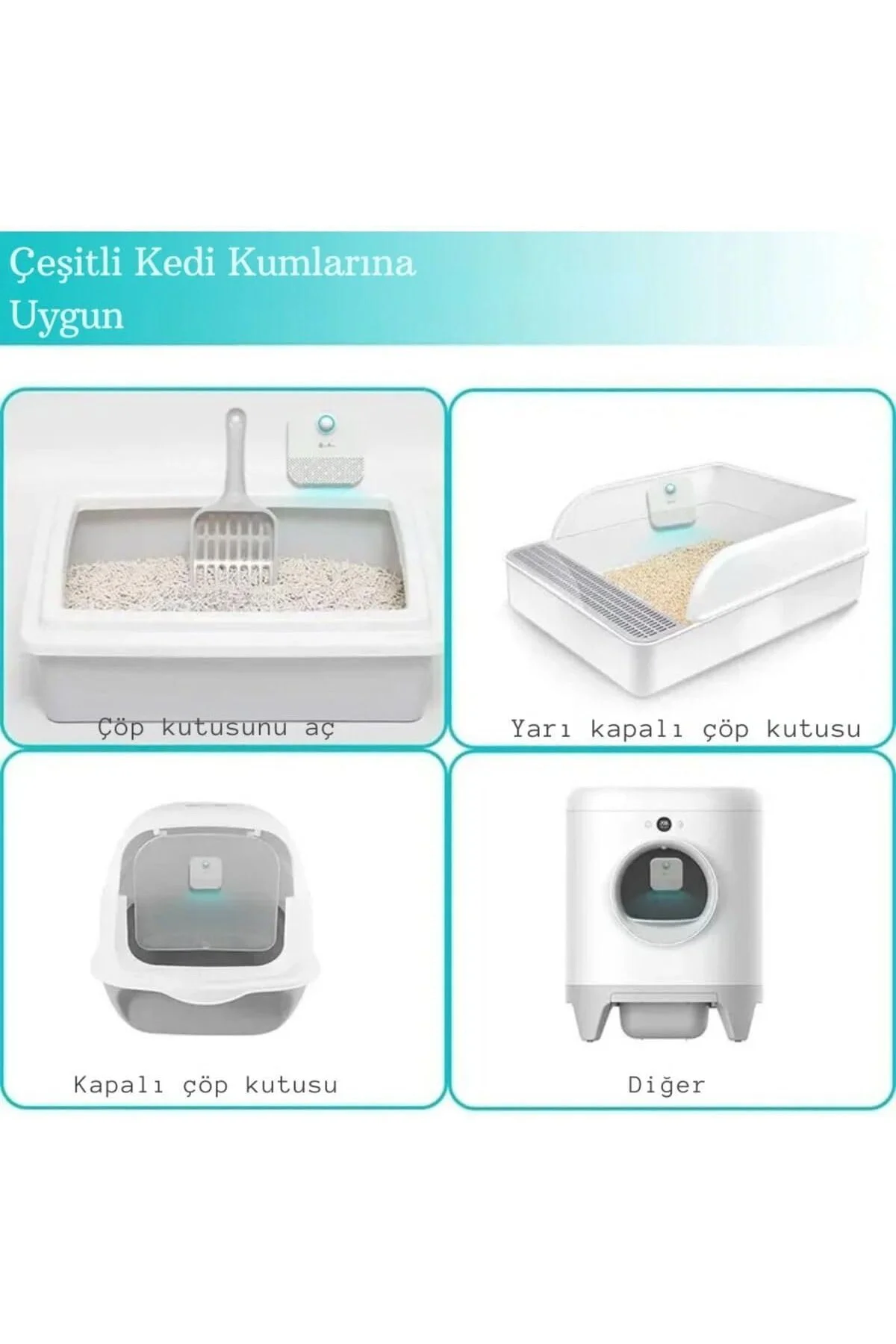 Akıllı Koku Giderici Kedi Tuvaleti Sterilizasyon Hava Temizleyici