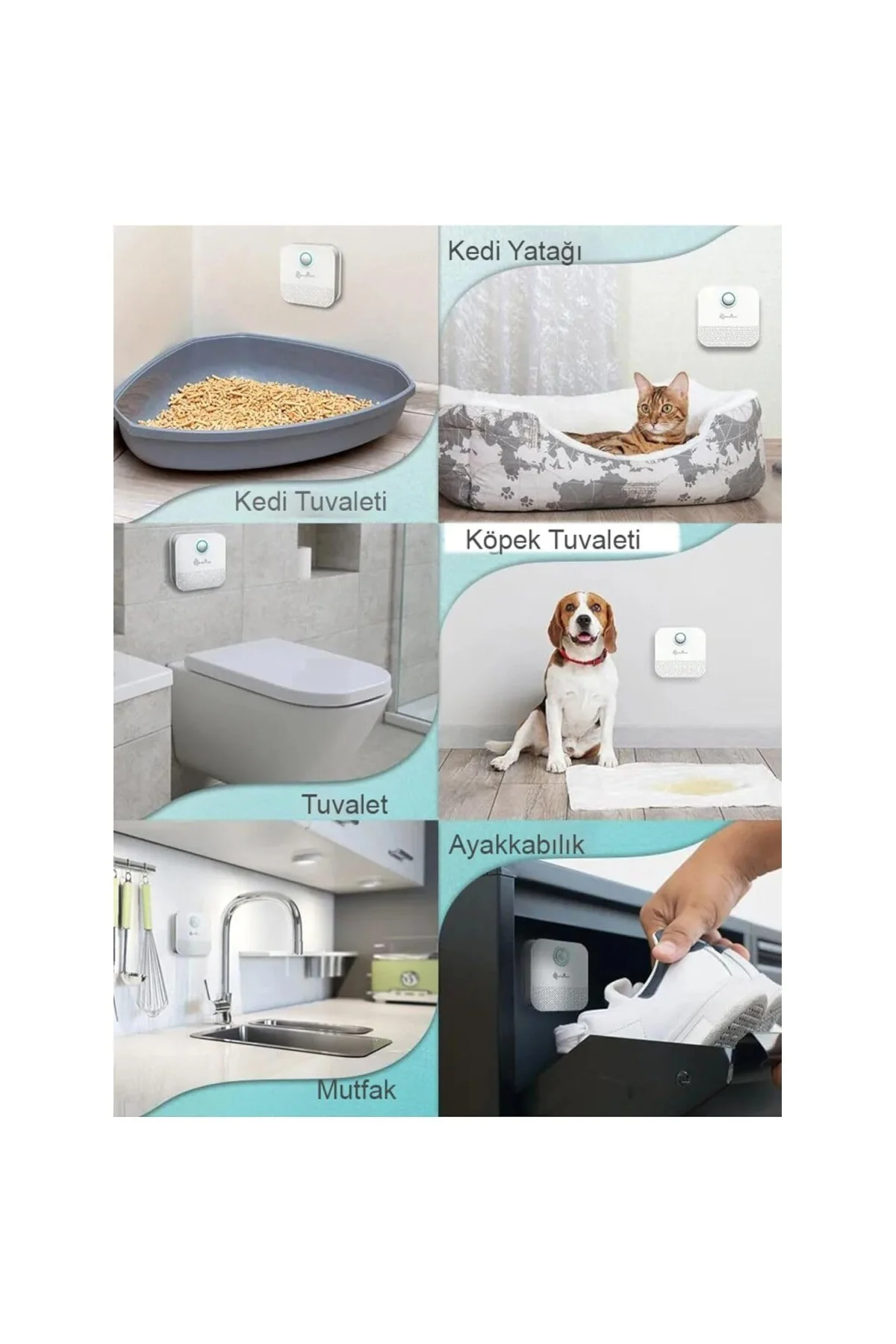 Akıllı Koku Giderici Kedi Tuvaleti Sterilizasyon Hava Temizleyici