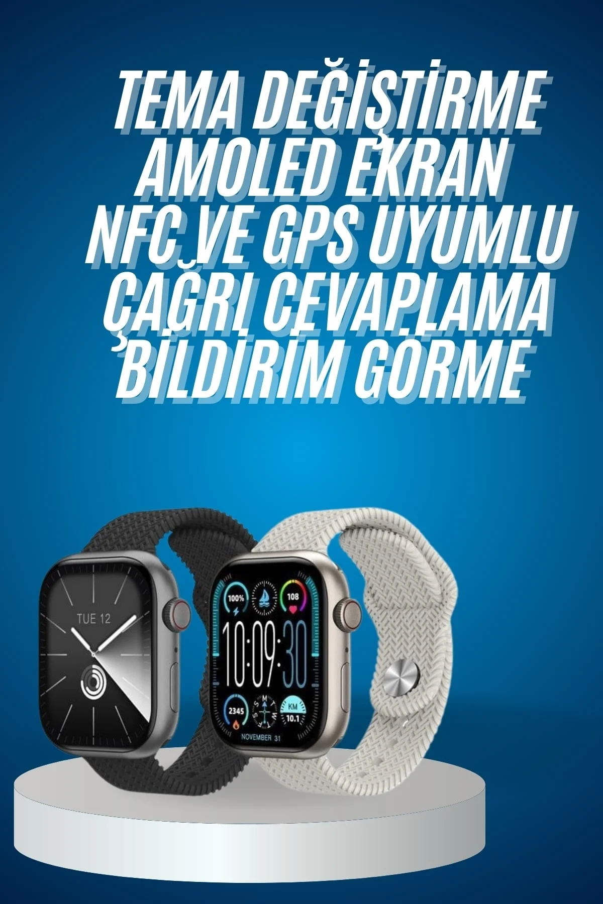 Akıllı Kol Saat Amoled Ekran Android ve İOS Uyumlu Arama Konuşma Fiyatı, Yorumları ve Özellikleri
