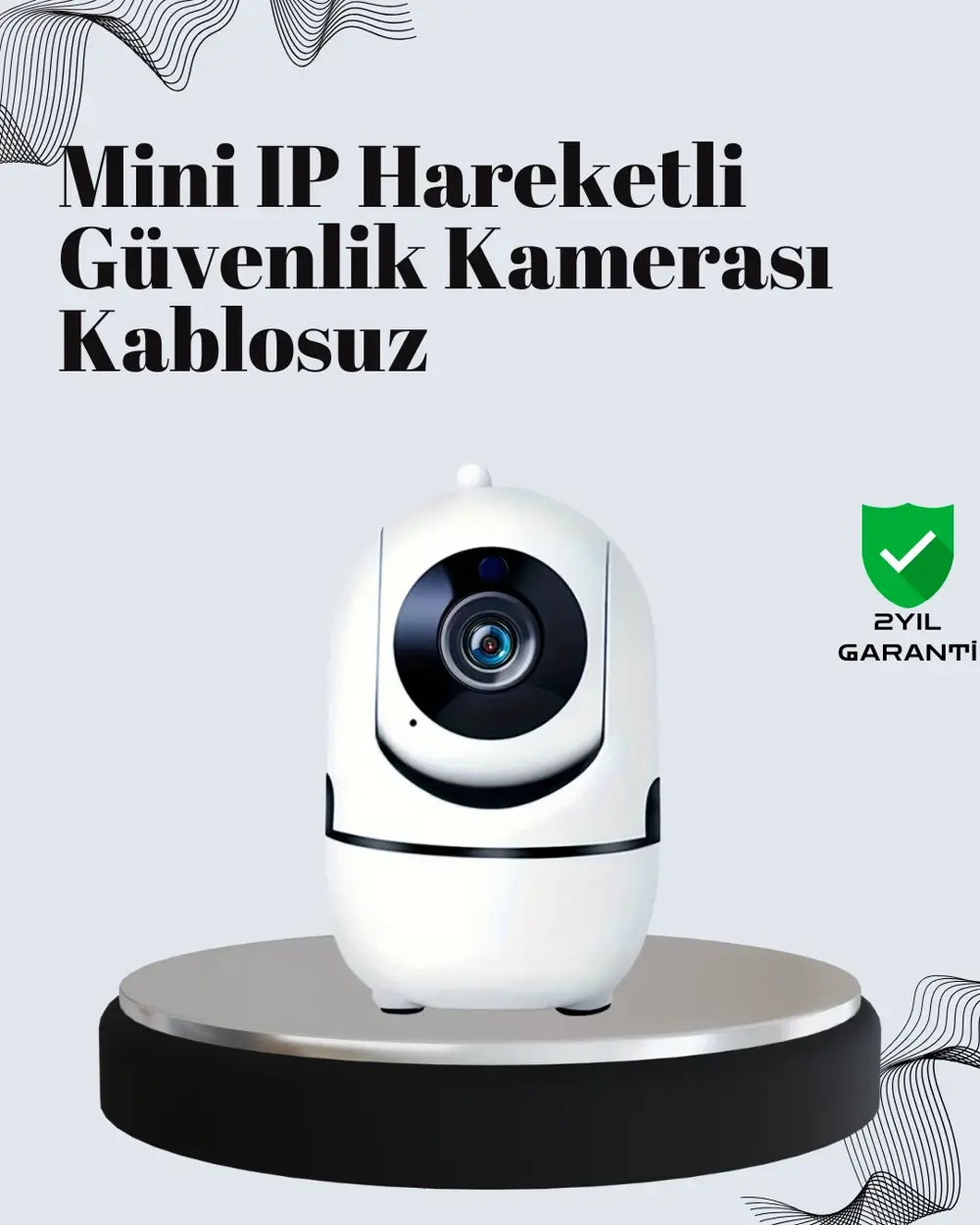 Akıllı Kontrol ve Hareket Takipli 1080P Kablosuz Güvenlik Kameras