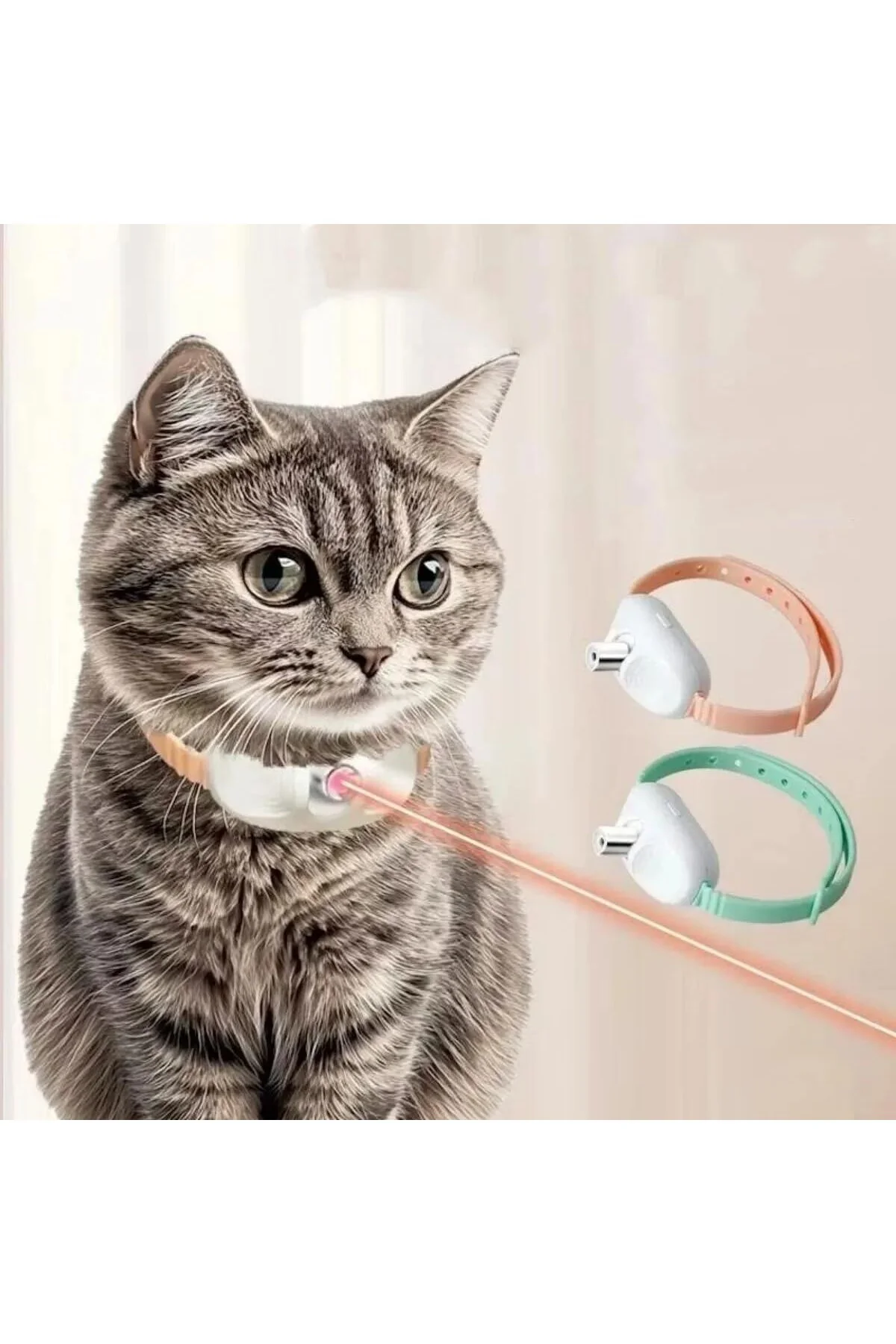 Akıllı Lazer Tasma – Eğitici & Egzersiz Kedi Oyuncağı