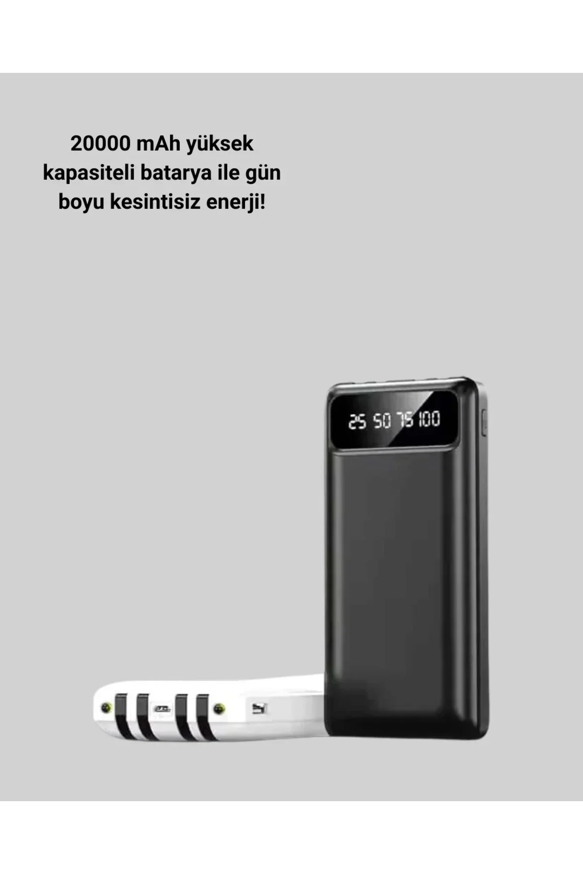 Akıllı LCD Ekranlı 20.000mAh Powerbank PD + USB + Type-C Yeni Nesil Akıllı LCD Ekranlı 20.000mAh Powerbank PD + USB + Type-C Yeni Nesil
