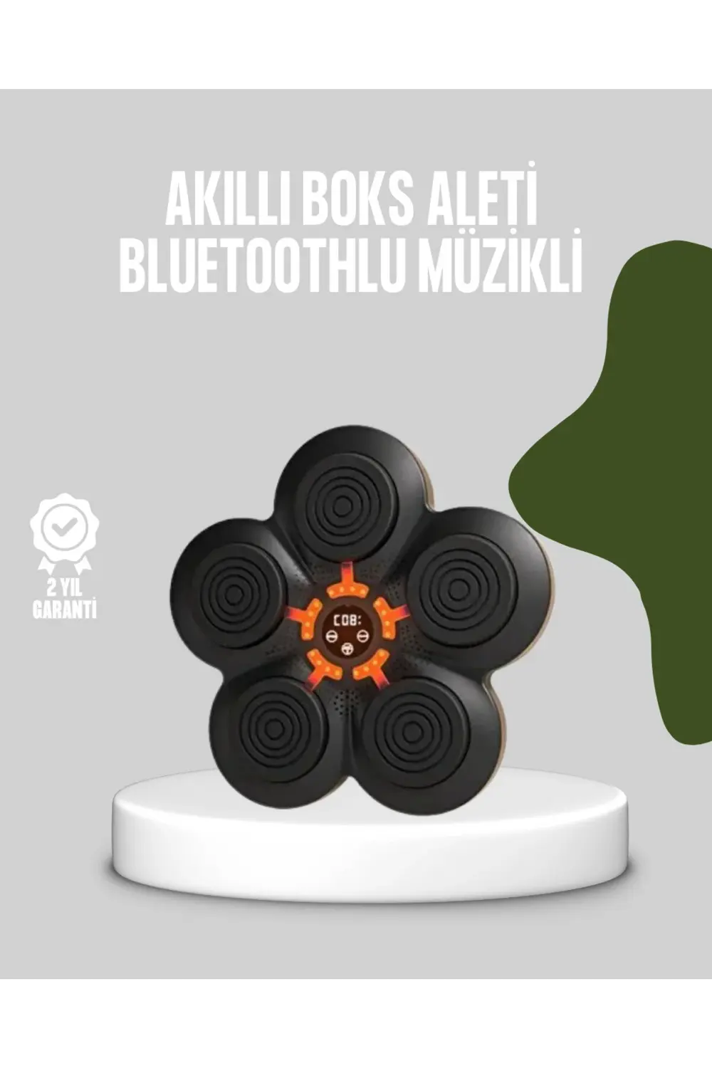 Akıllı Müzikli Boks Makinesi Bluetooth Bağlantılı Işıklı Hedefli