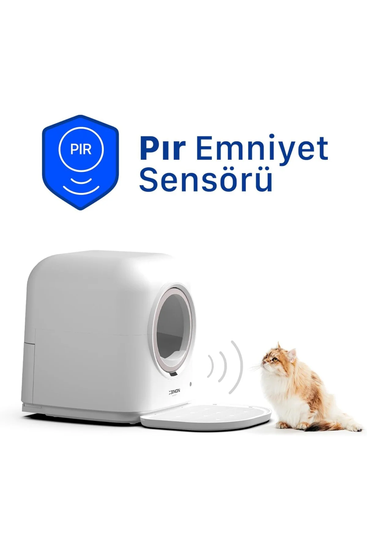 Akıllı Otomatik Kedi Tuvaleti Mobil App ile Uzaktan Kontrol UV St