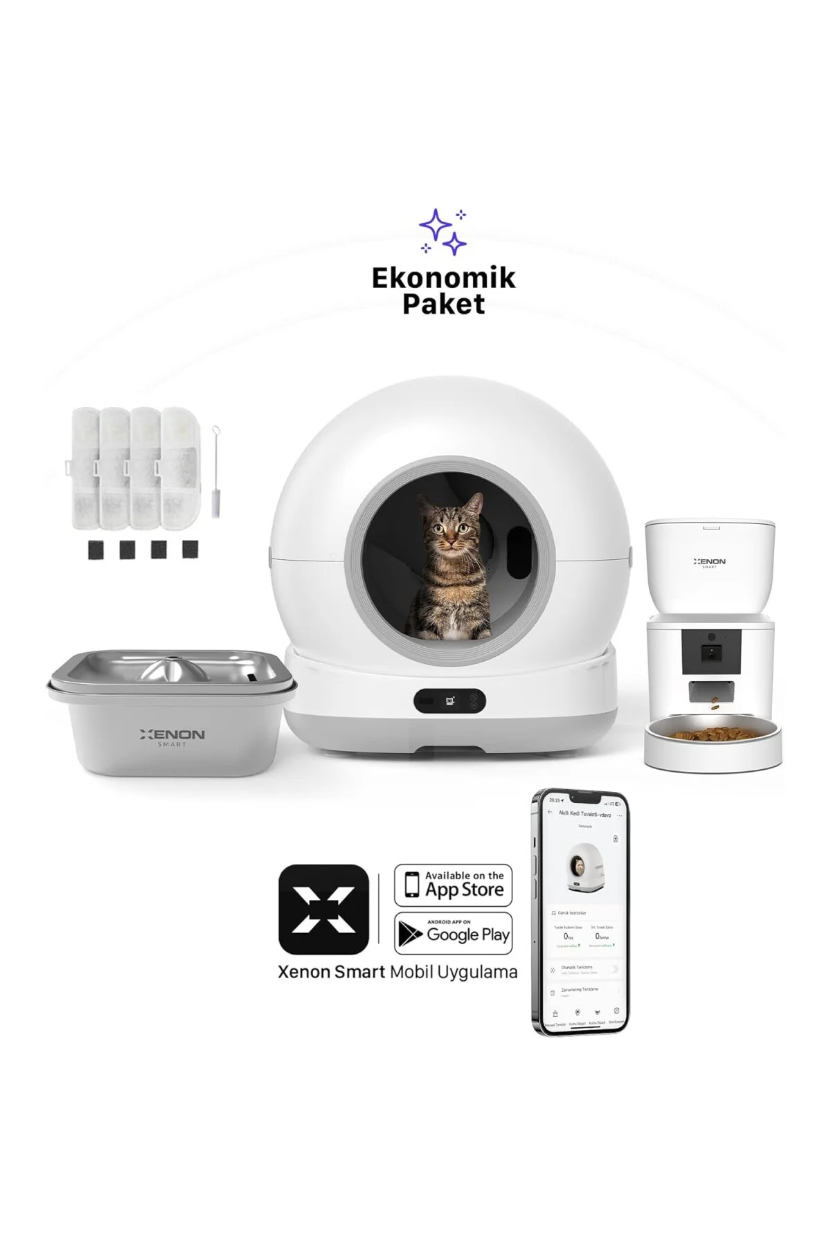 Akıllı Otomatik Kedi Tuvaleti (Kamerasız) Hareket Algılamalı Köpe