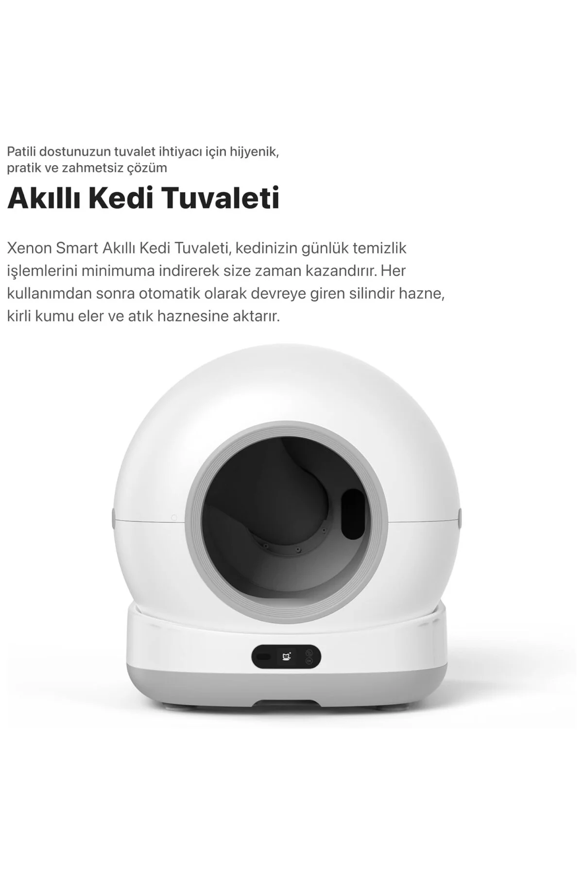 Akıllı Otomatik Kedi Tuvaleti (Kamerasız) Hareket Algılamalı Köpe