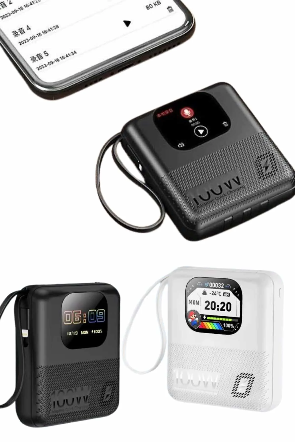Akıllı Powerbank 10.000 MAH 4 Çıkışlı Taşınabilir Dijital Göstergeli
