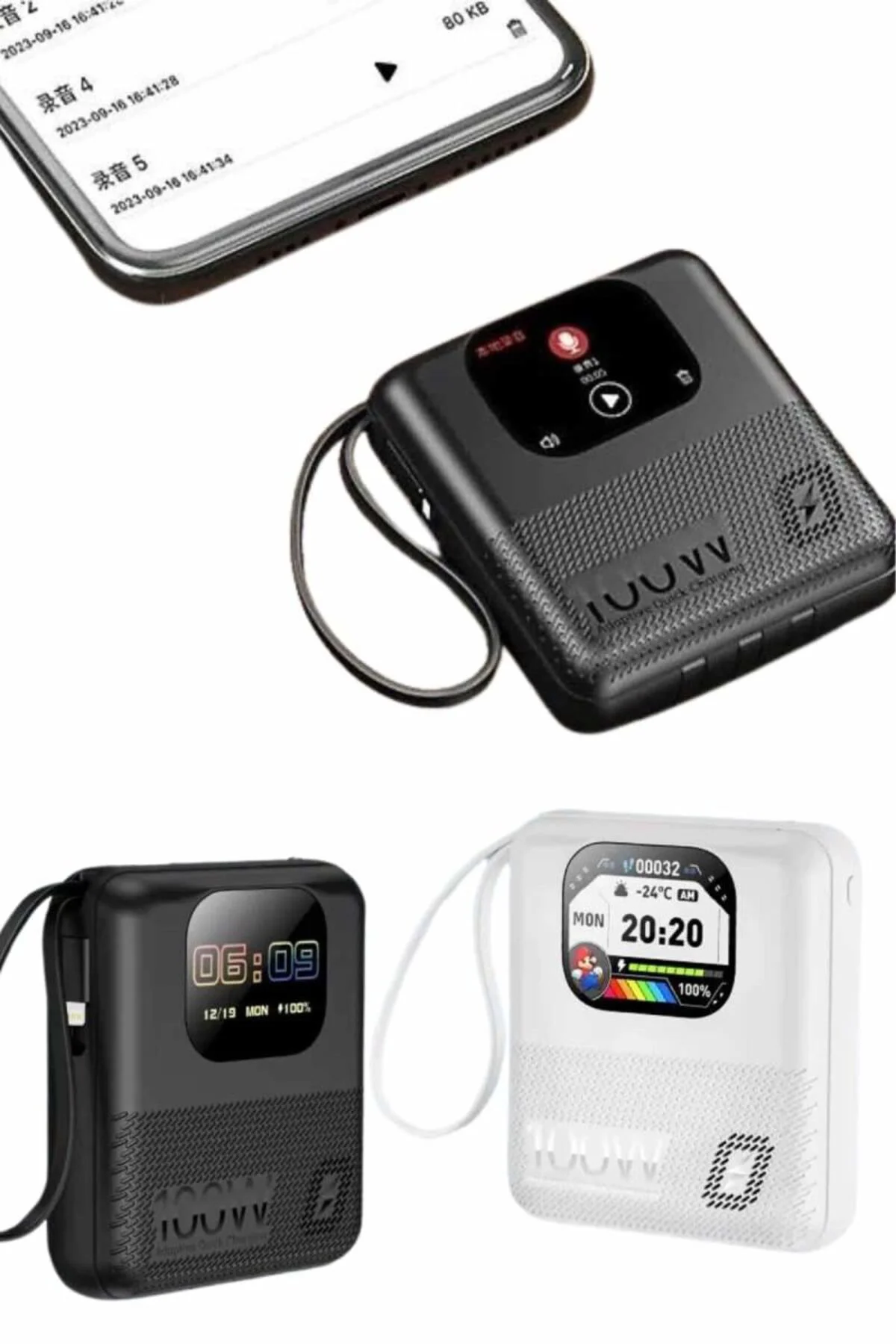 Akıllı Powerbank 10.000 Mah 4 Çıkışlı Taşınabilir Dijital Gösterg