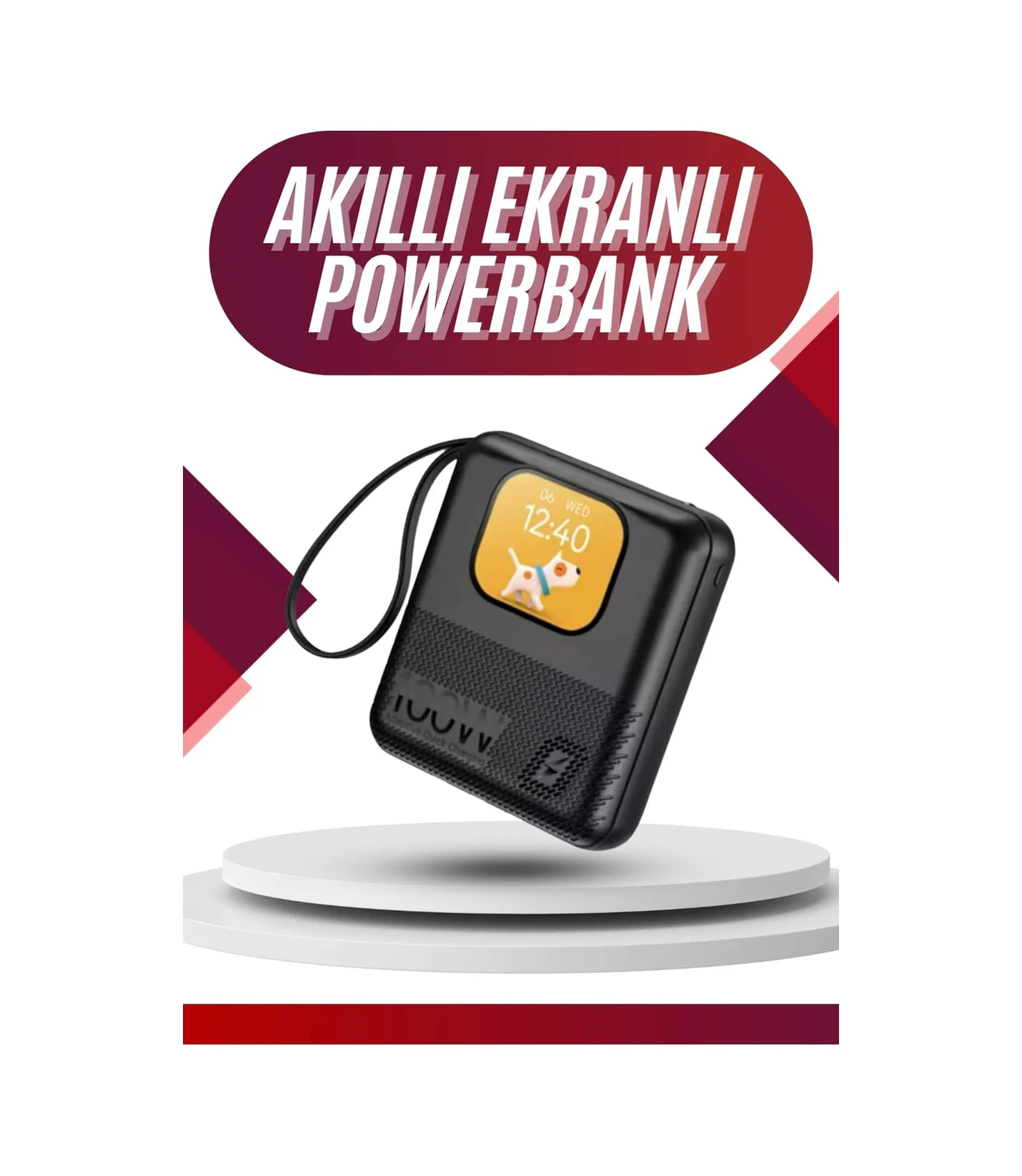 Akıllı Powerbank 10.000 Mah 4 Çıkışlı Taşınabilir Dijital Göstergeli - Lisinya Diğer